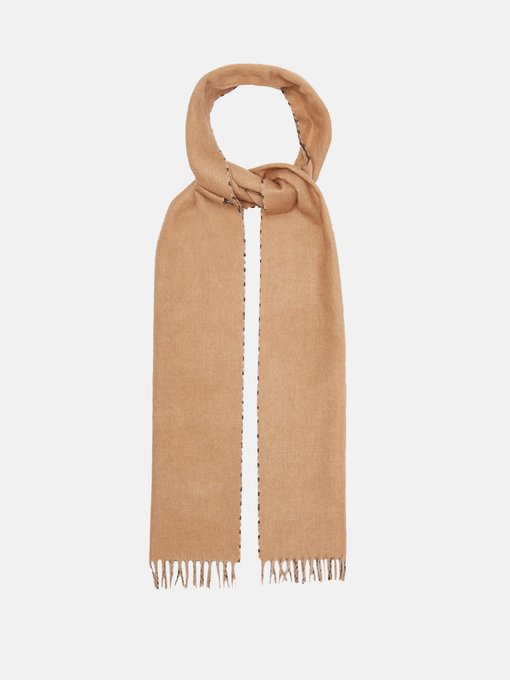 Checked silk-blend scarf | Prada | MATCHESFASHION UK