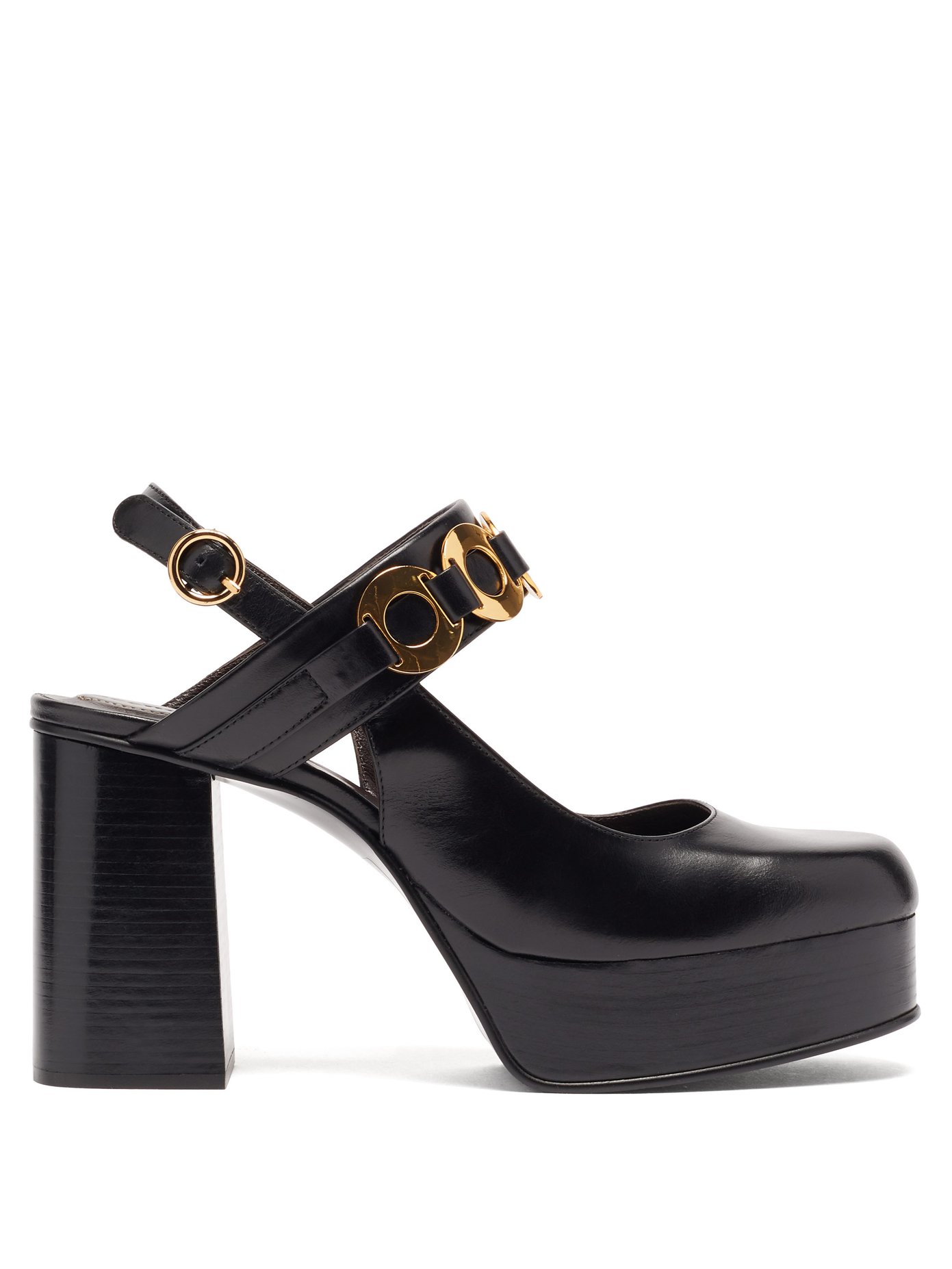 Leather platform sandals | See By Chloé 
