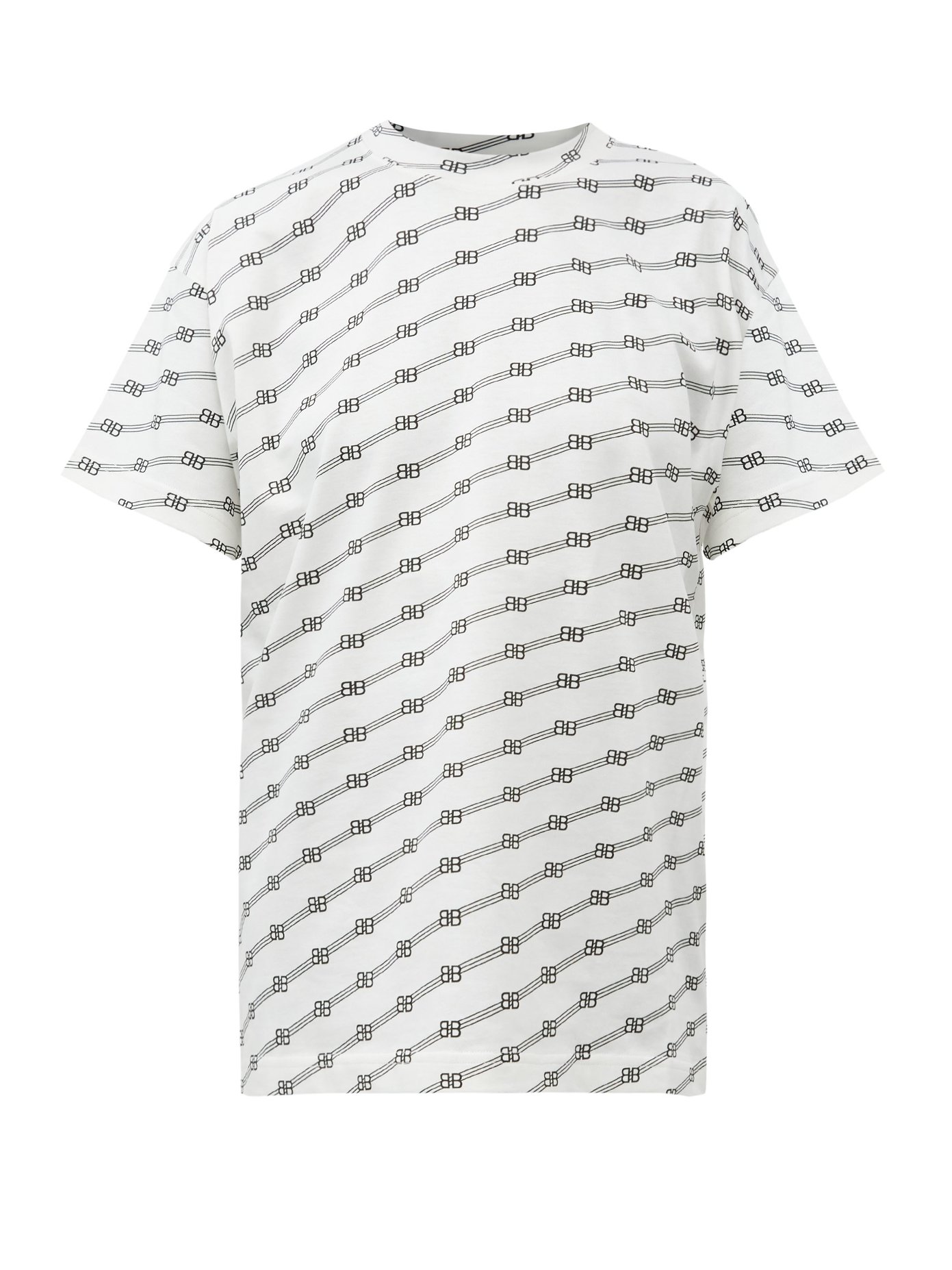 BB-monogram cotton-jersey T-shirt 