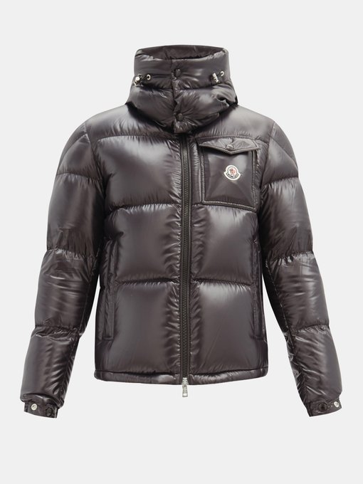 Montbeliard hooded quilted down coat 
