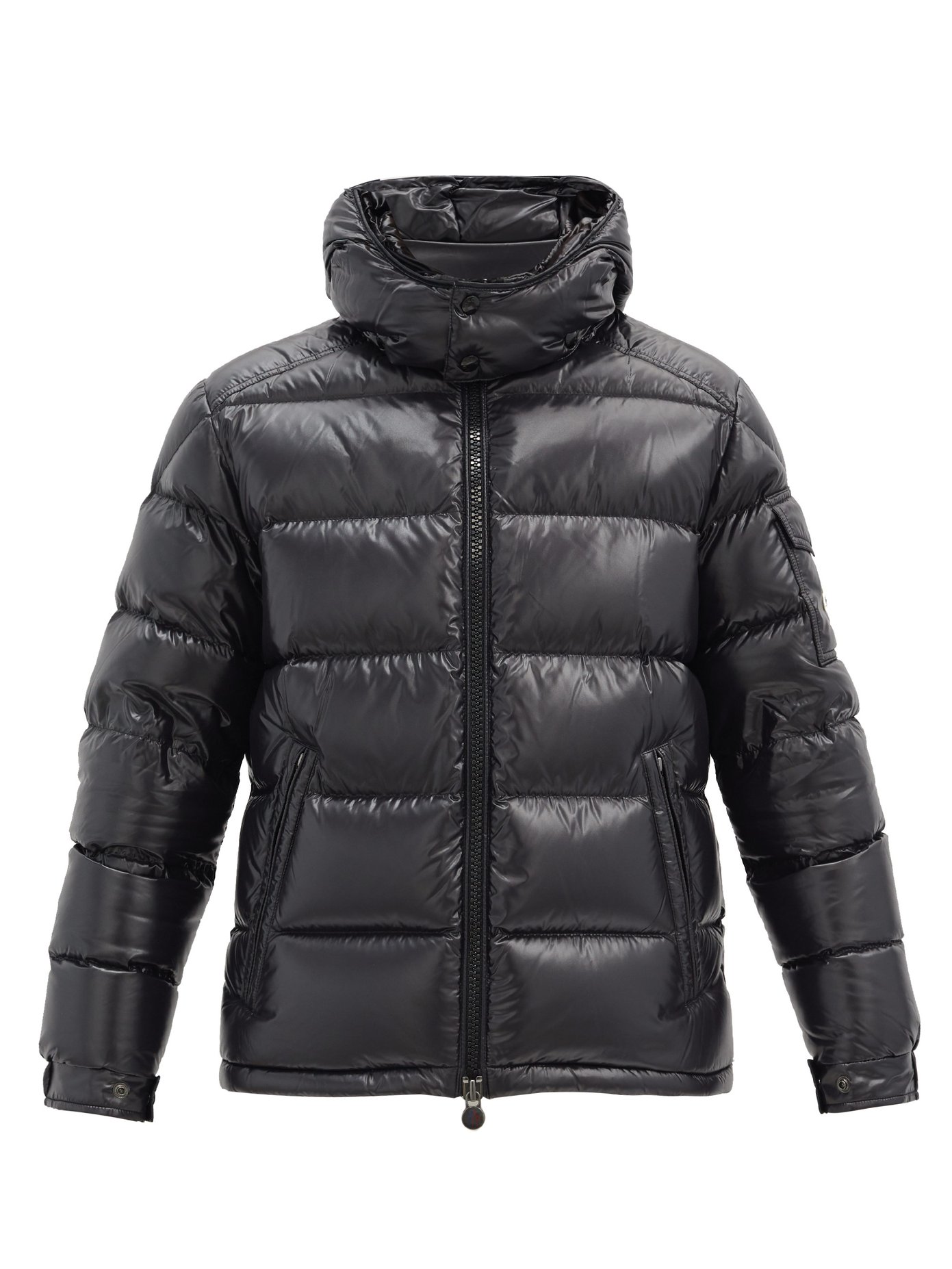 moncler matte black jacket