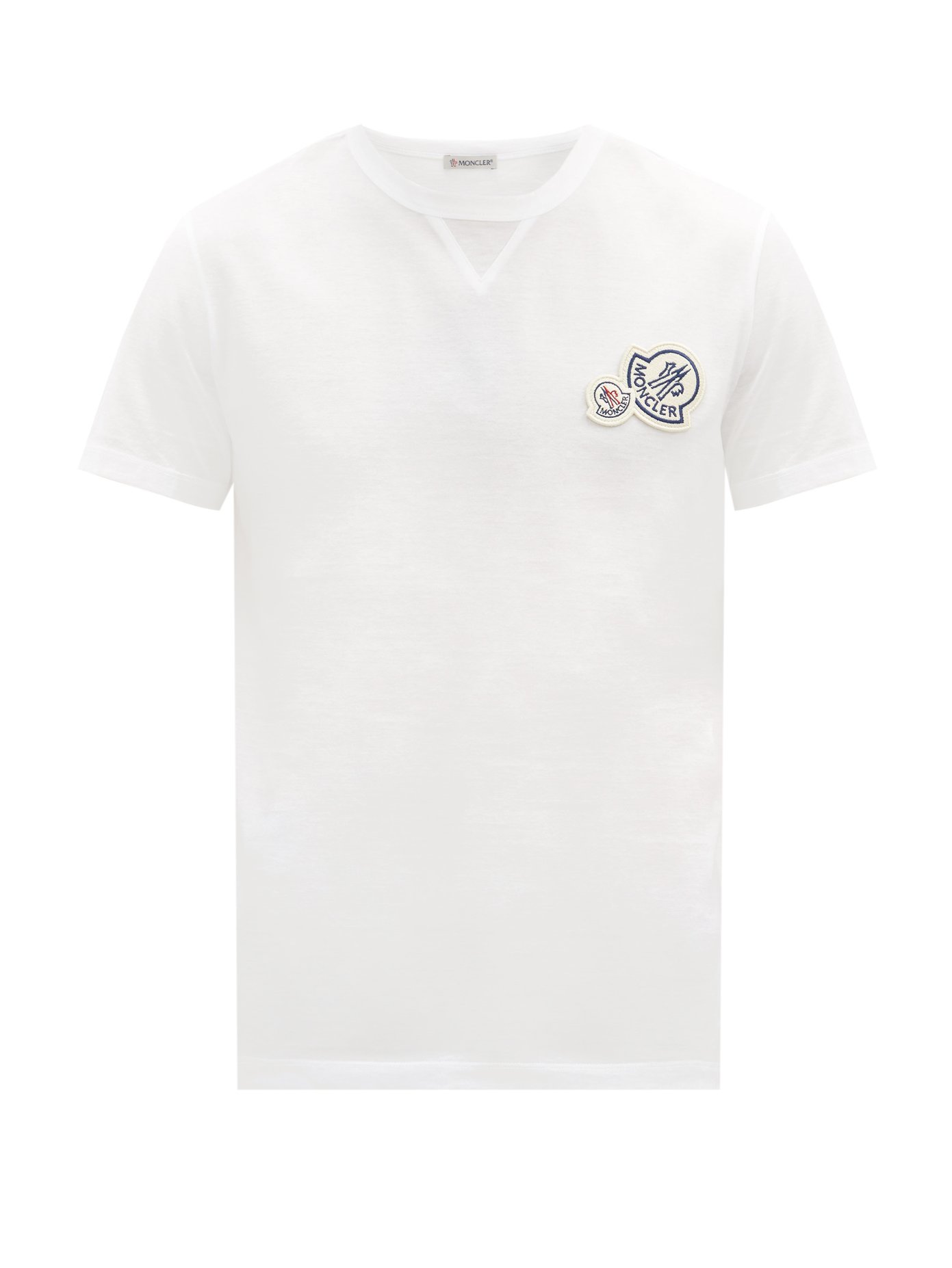 Double-logo cotton-jersey T-shirt | Moncler | MATCHESFASHION US