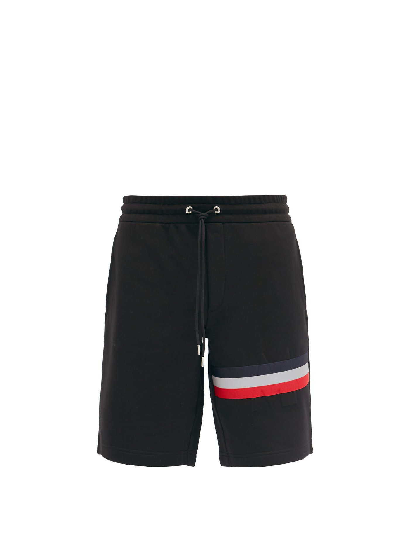 Striped cotton-jersey shorts | Moncler 
