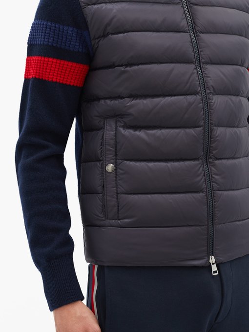 moncler striped zip jacket