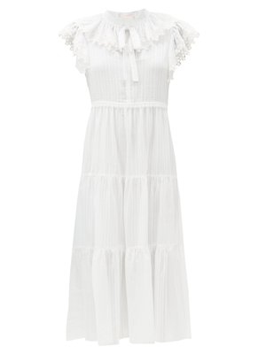 ralph lauren cotton voile midi dress