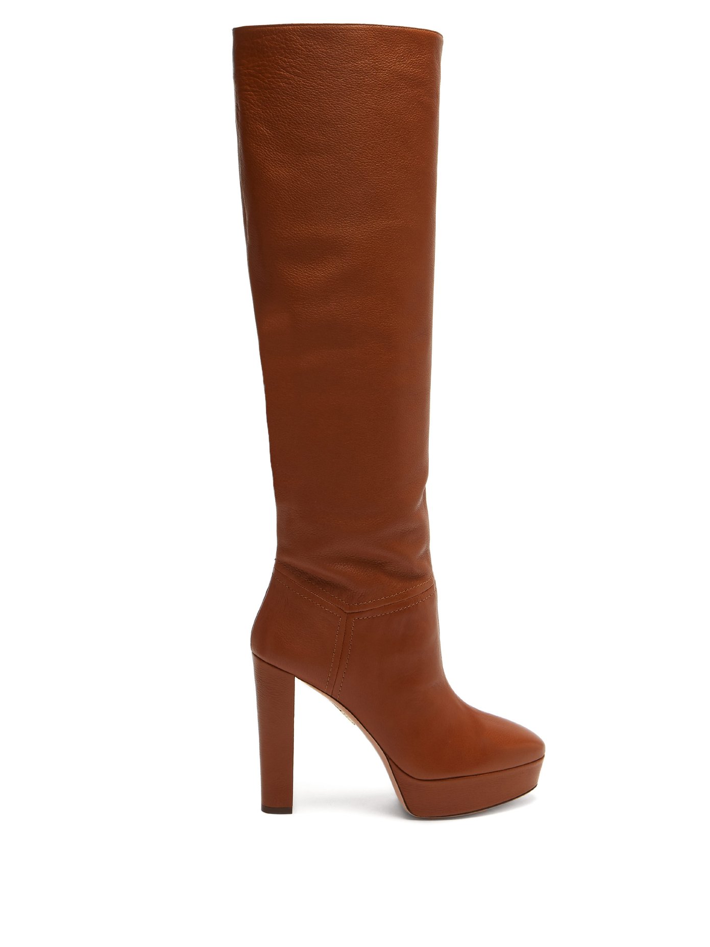knee high boots tan leather
