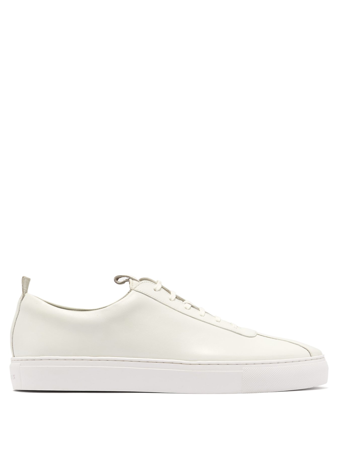 White Leather low-top trainers Grenson | MATCHESFASHION