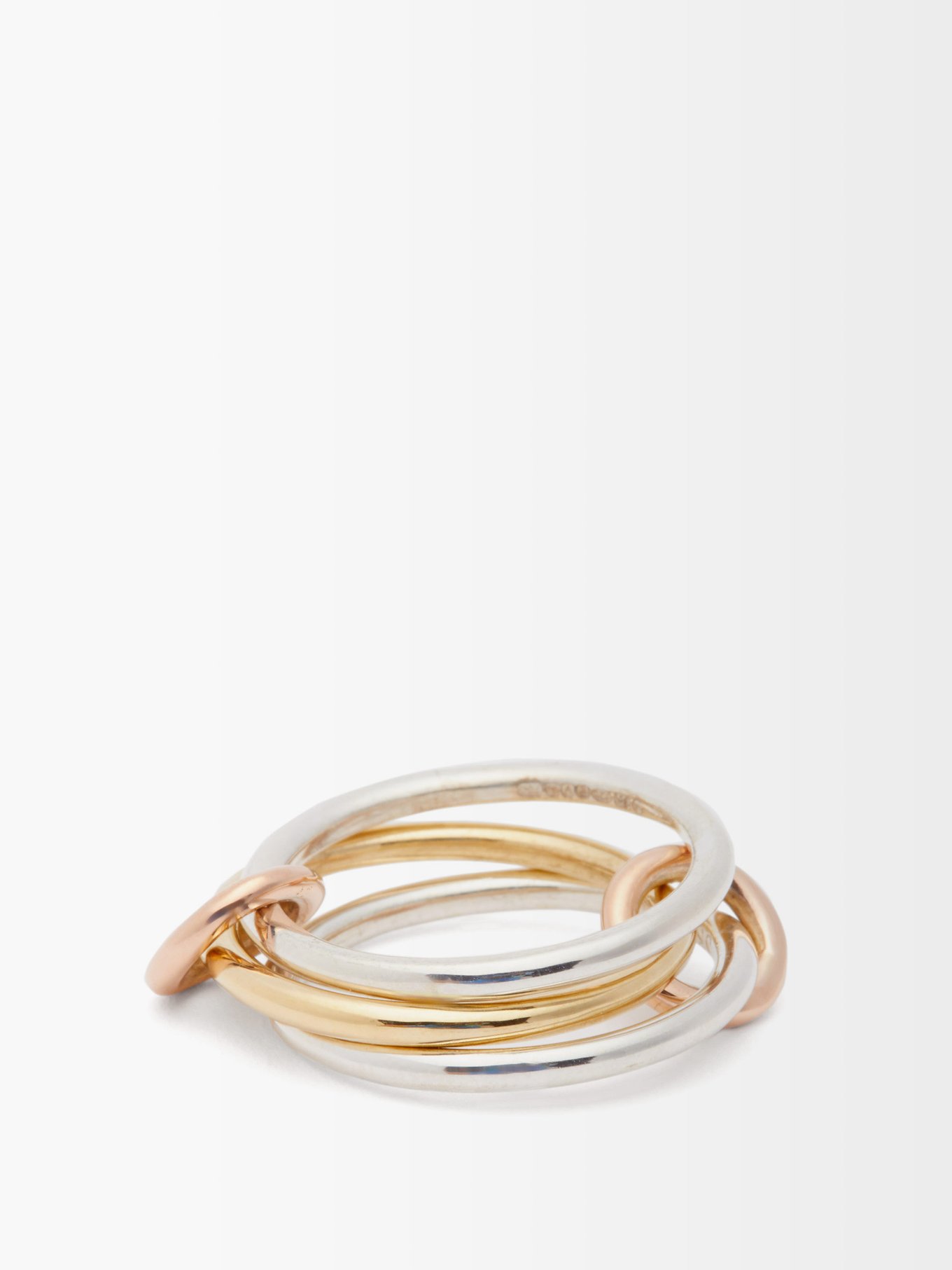 Solarium 18kt gold & silver ring | Spinelli Kilcollin