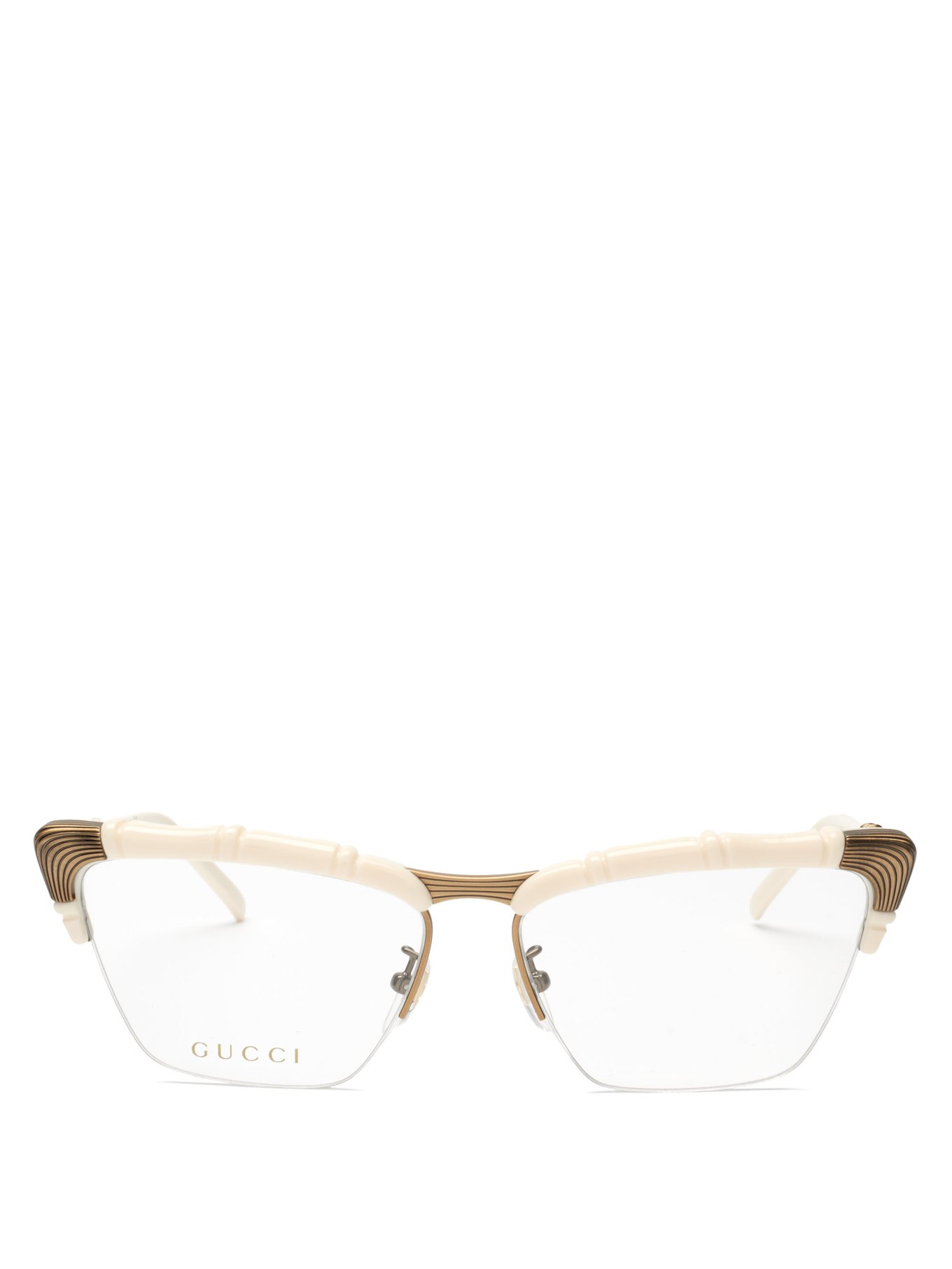 gucci glasses bamboo frame