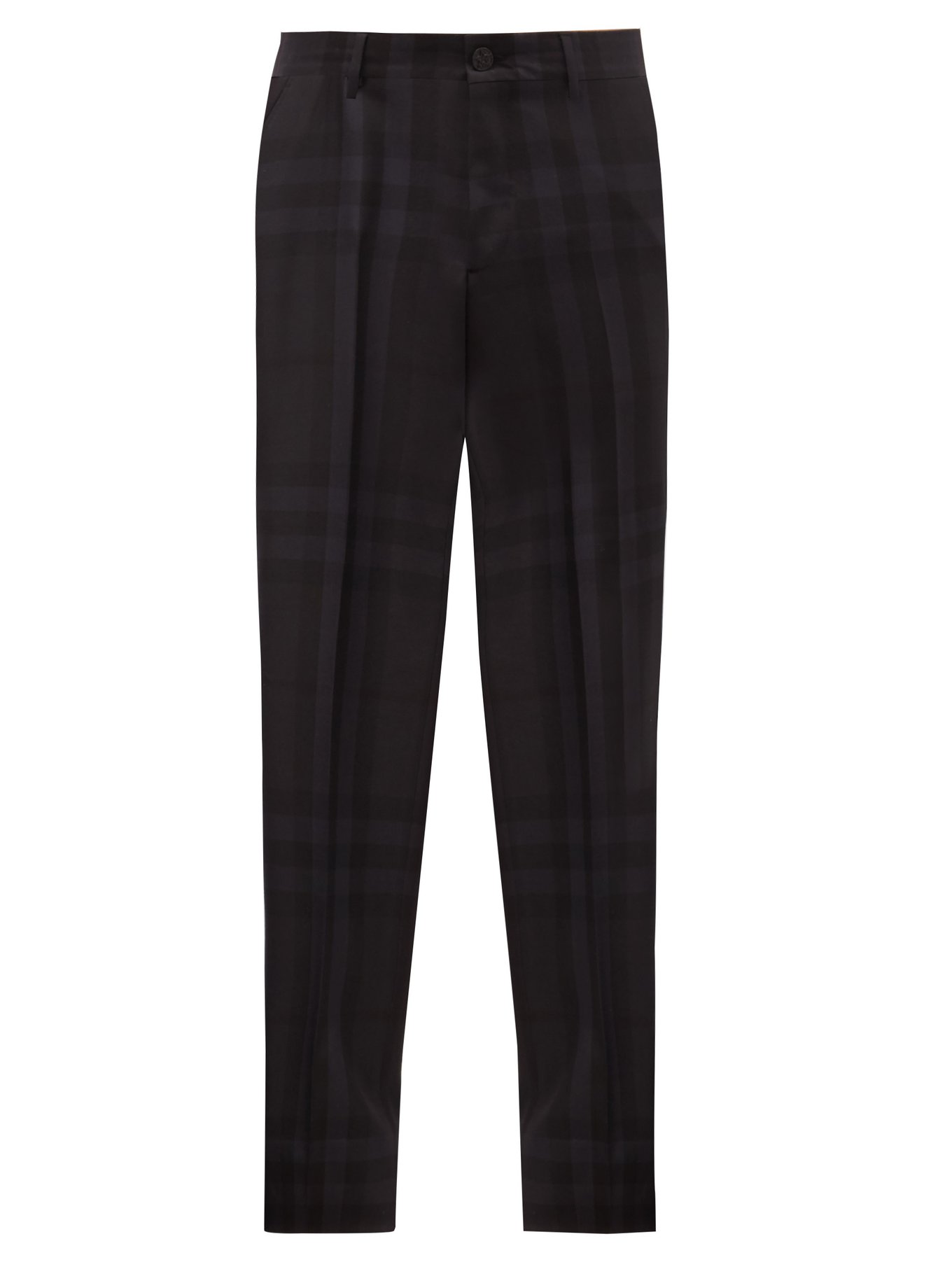 mens burberry check trousers