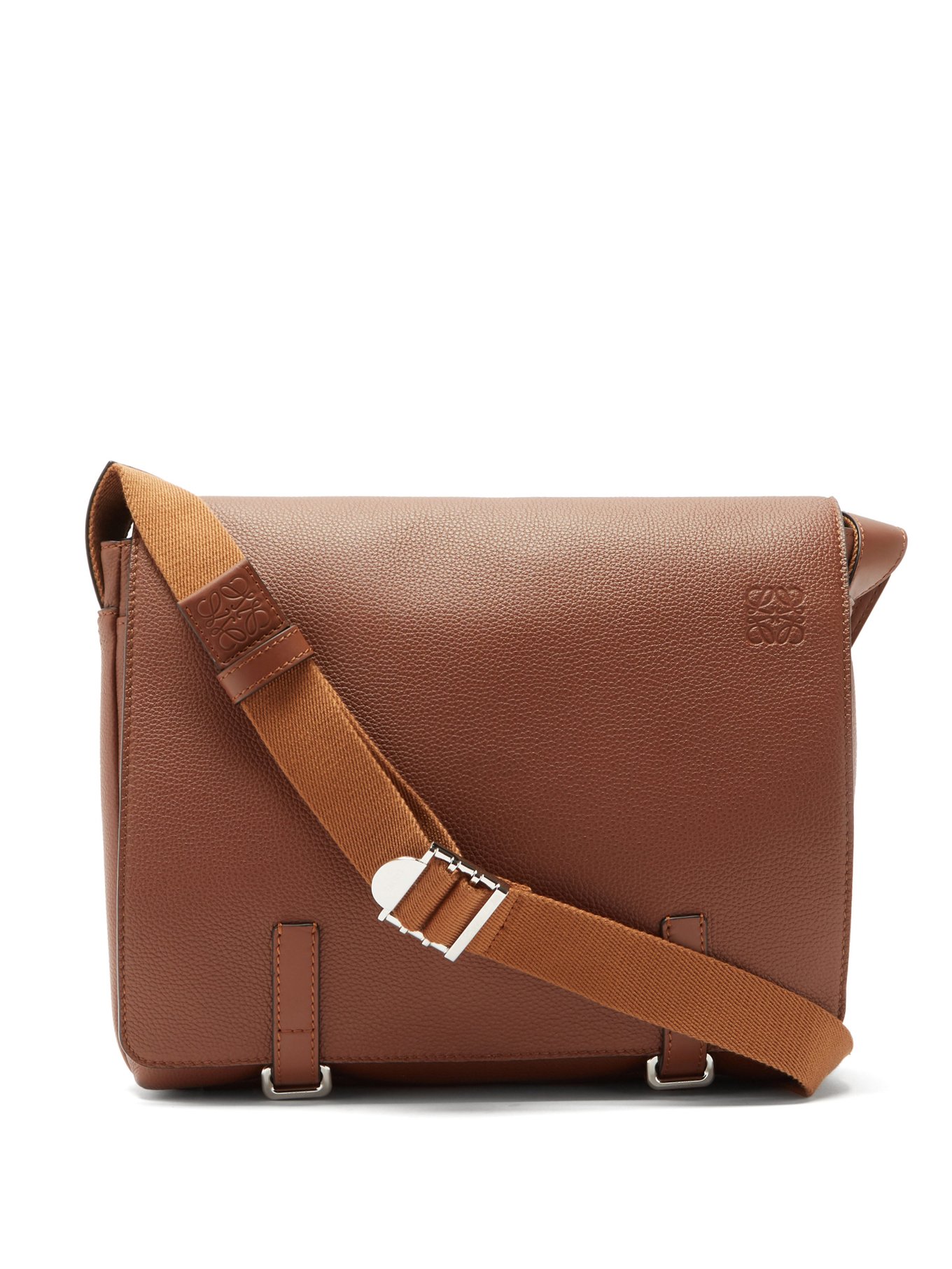 Military leather messenger bag | Loewe