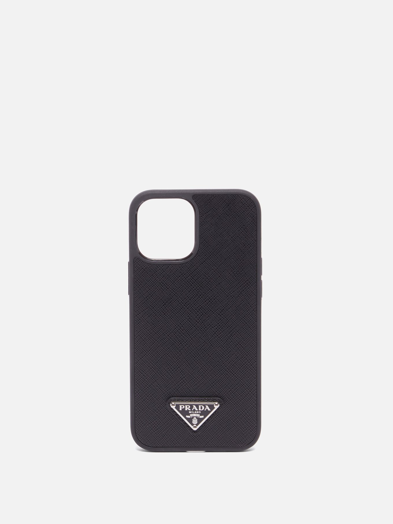 Matchesfashion Homme Accessoires Coques high-tech Téléphones Coque iPhone® 12 Pro Max en cuir saffiano à logo 