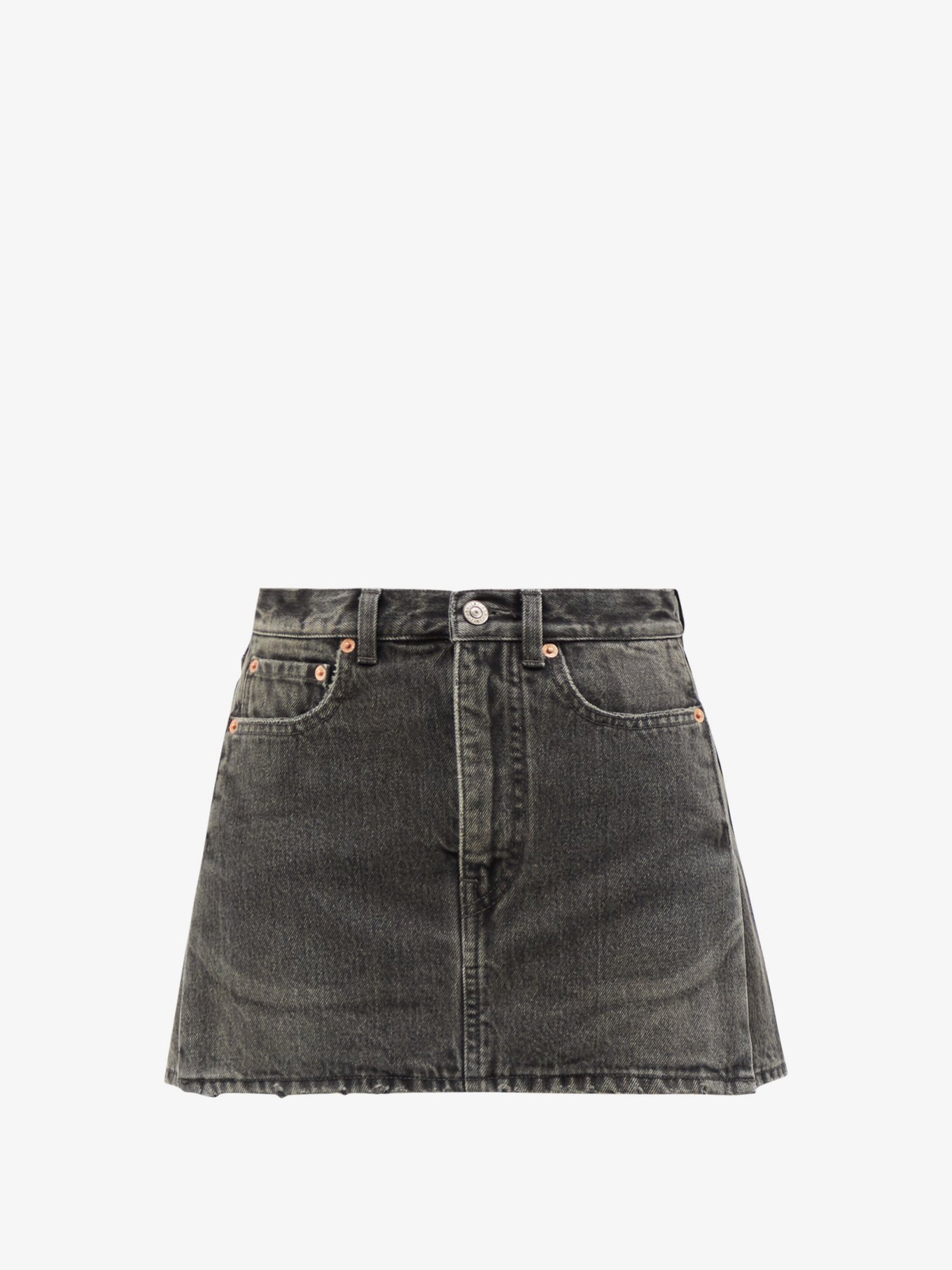 Side-slit denim mini skirt | Balenciaga