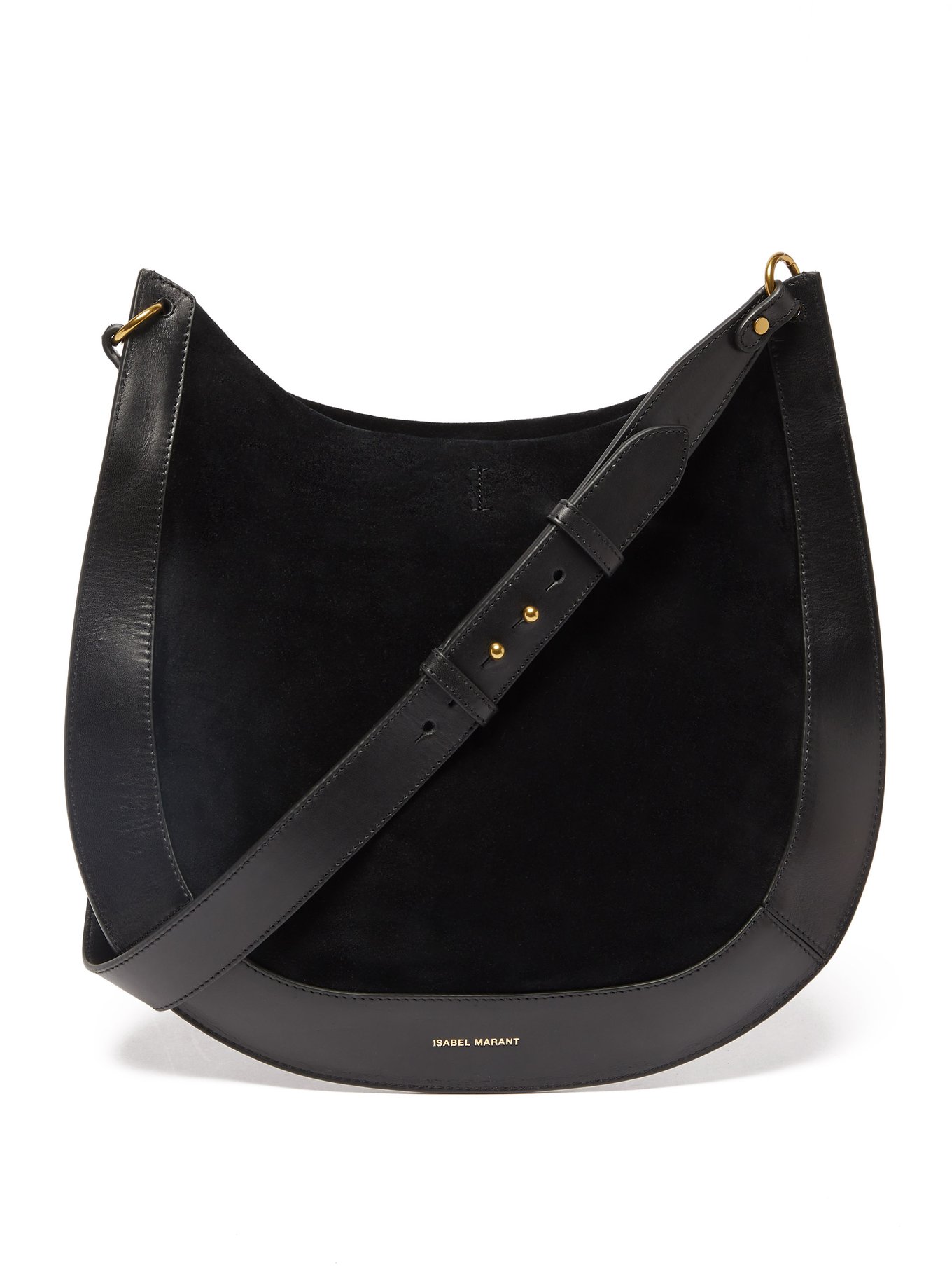 Underholdning problem Uændret Black Moskan suede and leather shoulder bag | Isabel Marant |  MATCHESFASHION US
