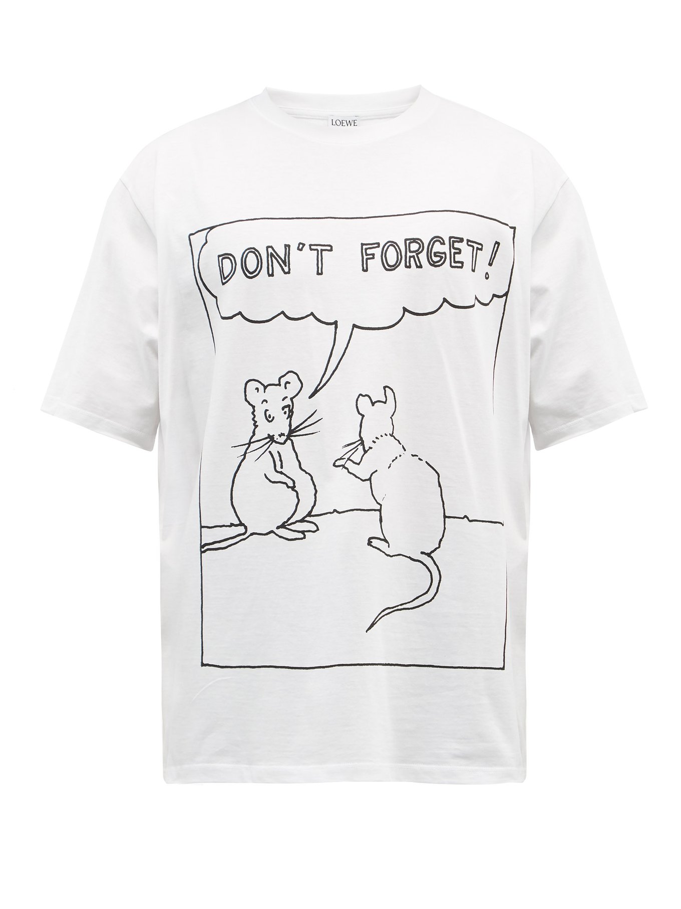 Don’t Forget-print cotton-jersey T-shirt | LOEWE