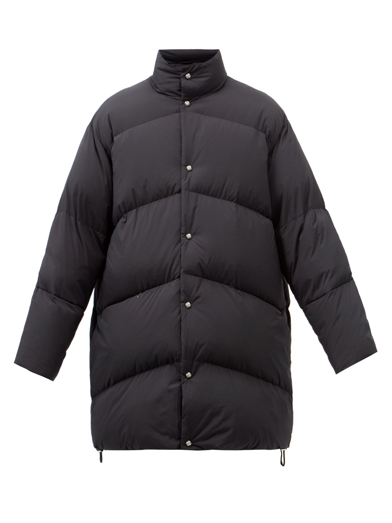Black Onriko quilted recycled-down coat 