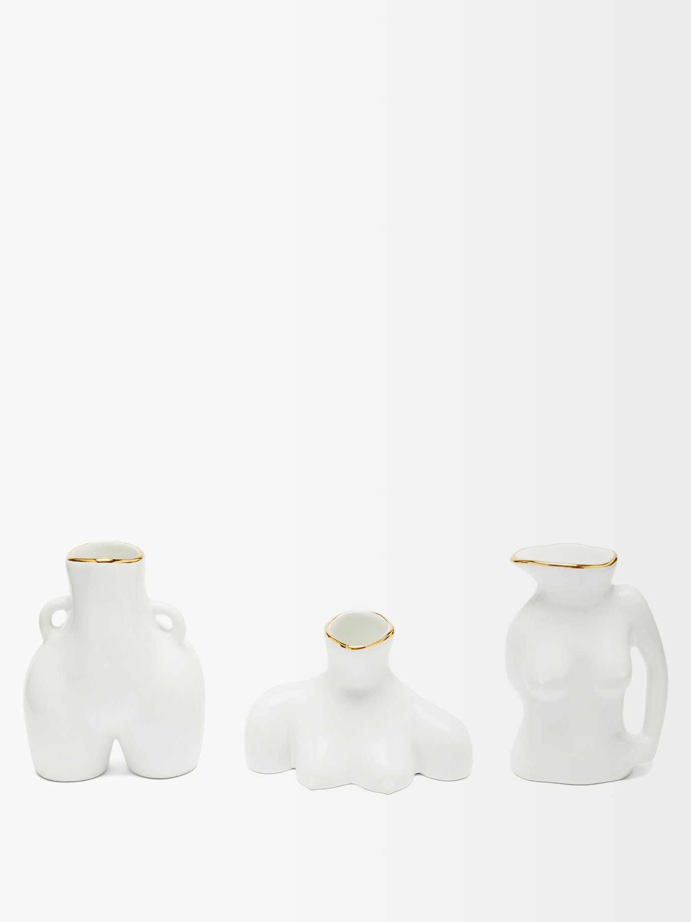 Set of three mini eartherware vases | Anissa Kermiche