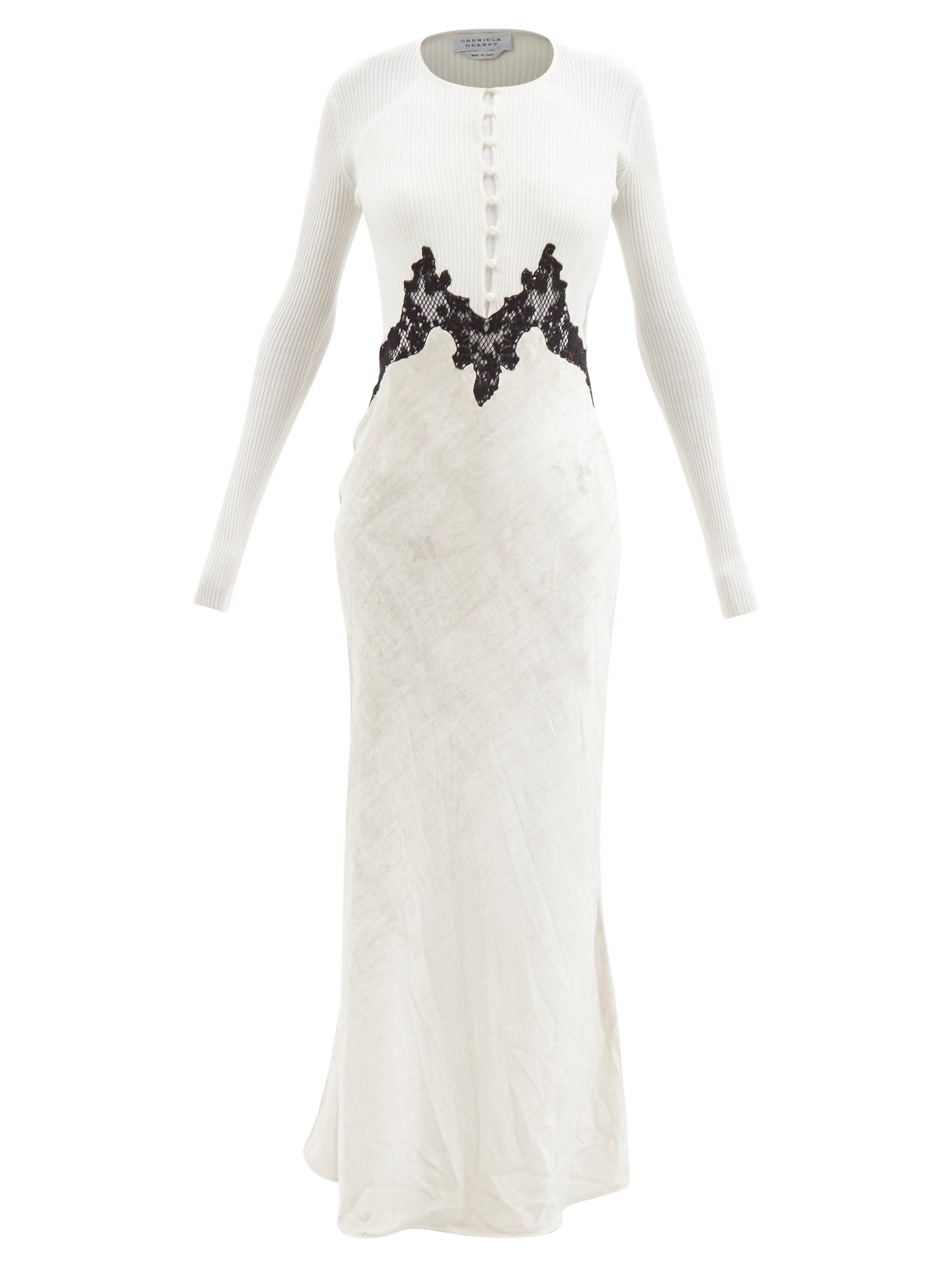 Abbey lace-trimmed cotton and silk dress | Gabriela Hearst