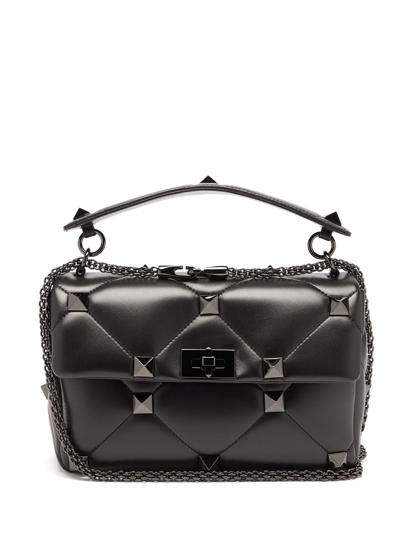 valentino all black bag