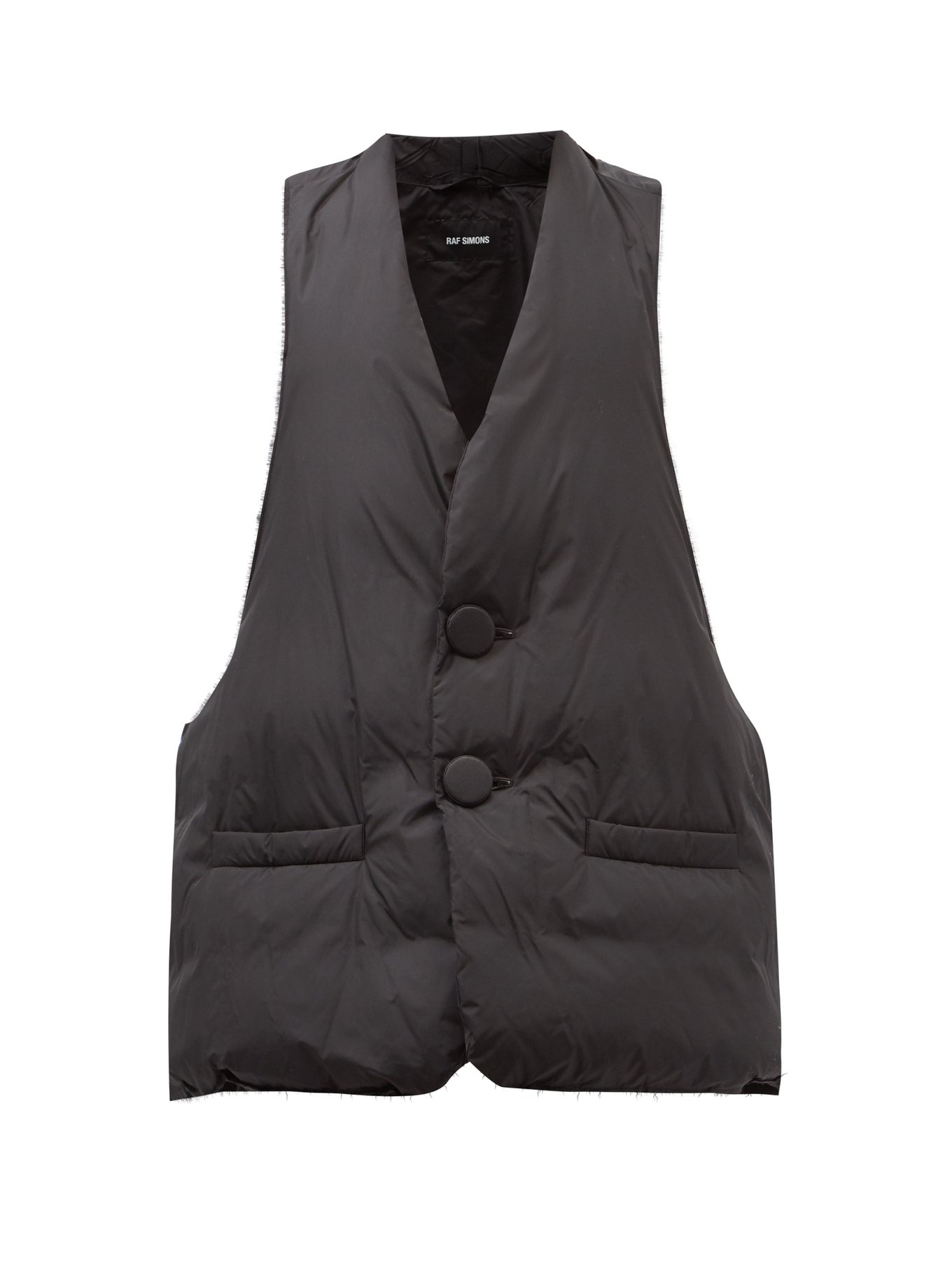 RAF SIMONS 22SS Denim oversized gilet | gulatilaw.com