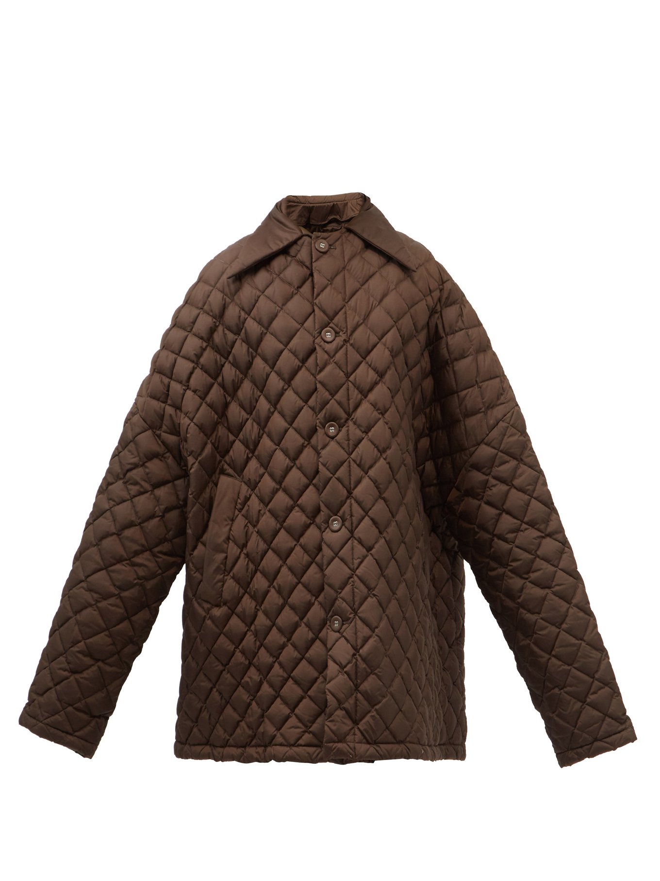 Oversized quilted-nylon down coat | Raf Simons
