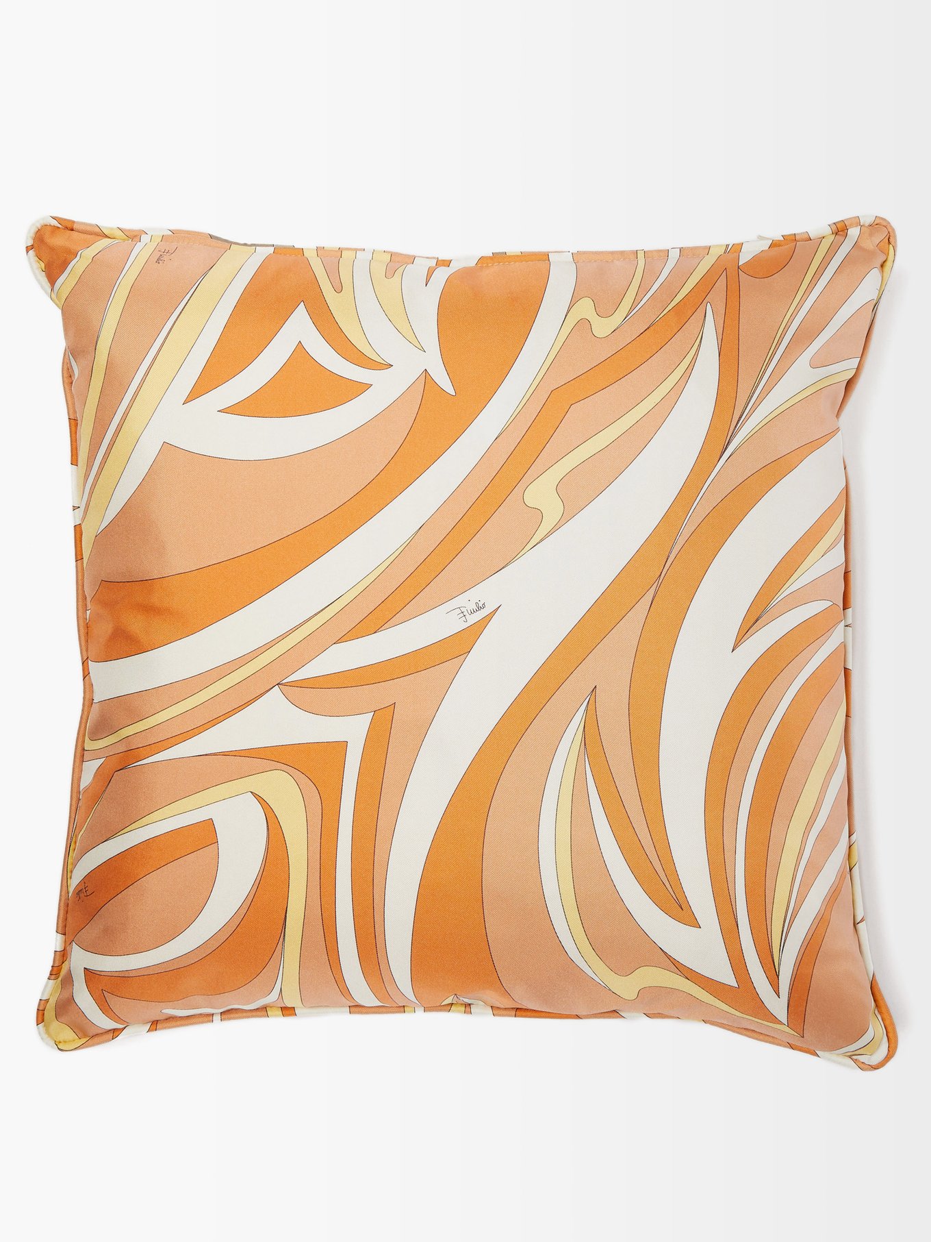 Vortici-print silk-twill cushion | Emilio Pucci