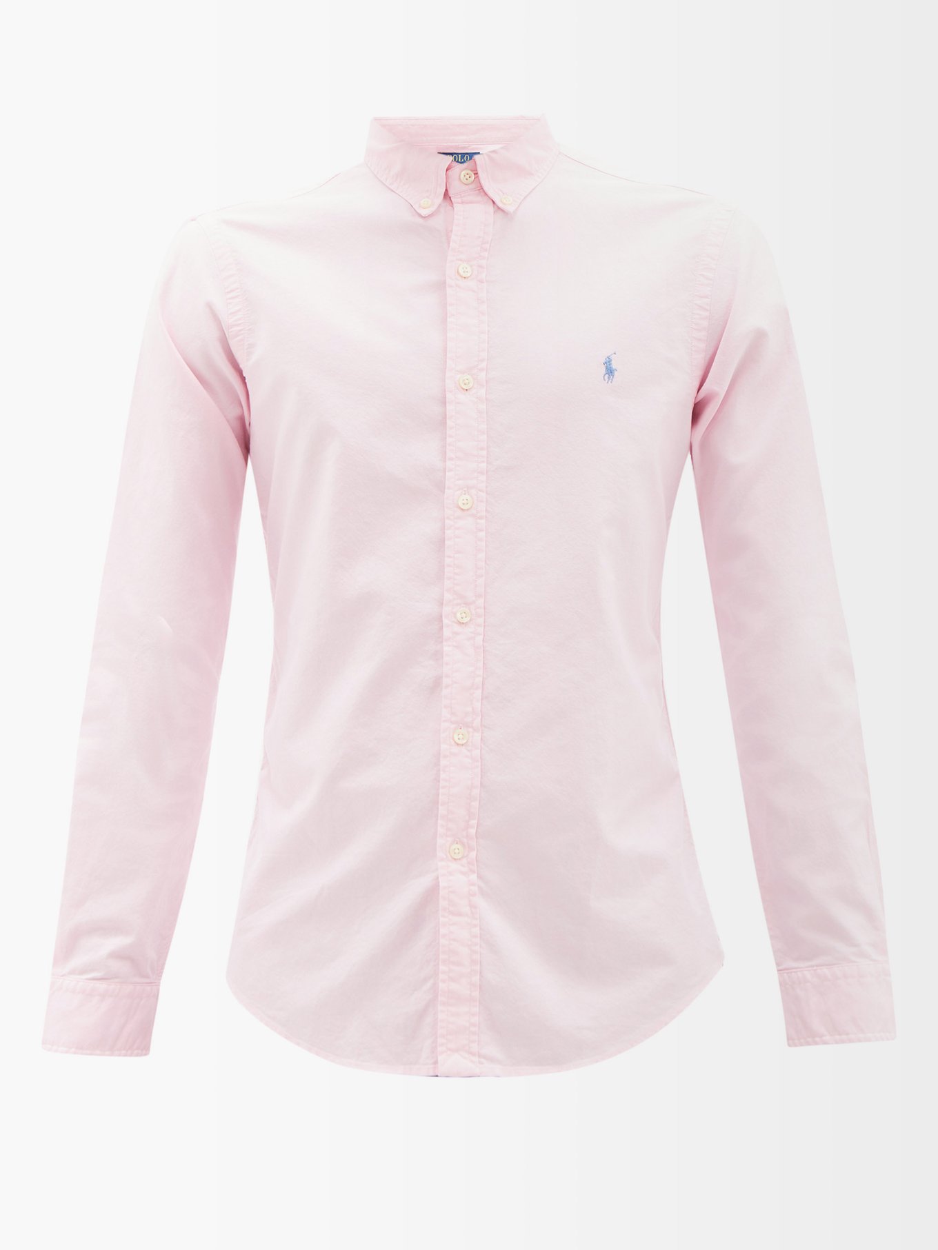 Pink cotton-twill shirt Polo Ralph Lauren | MATCHESFASHION