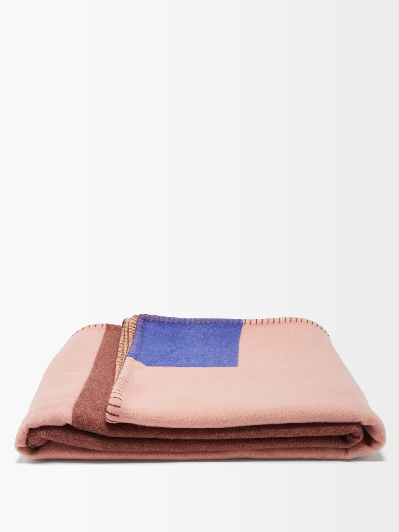 Citta colour-blocked jacquard blanket | R+D.LAB