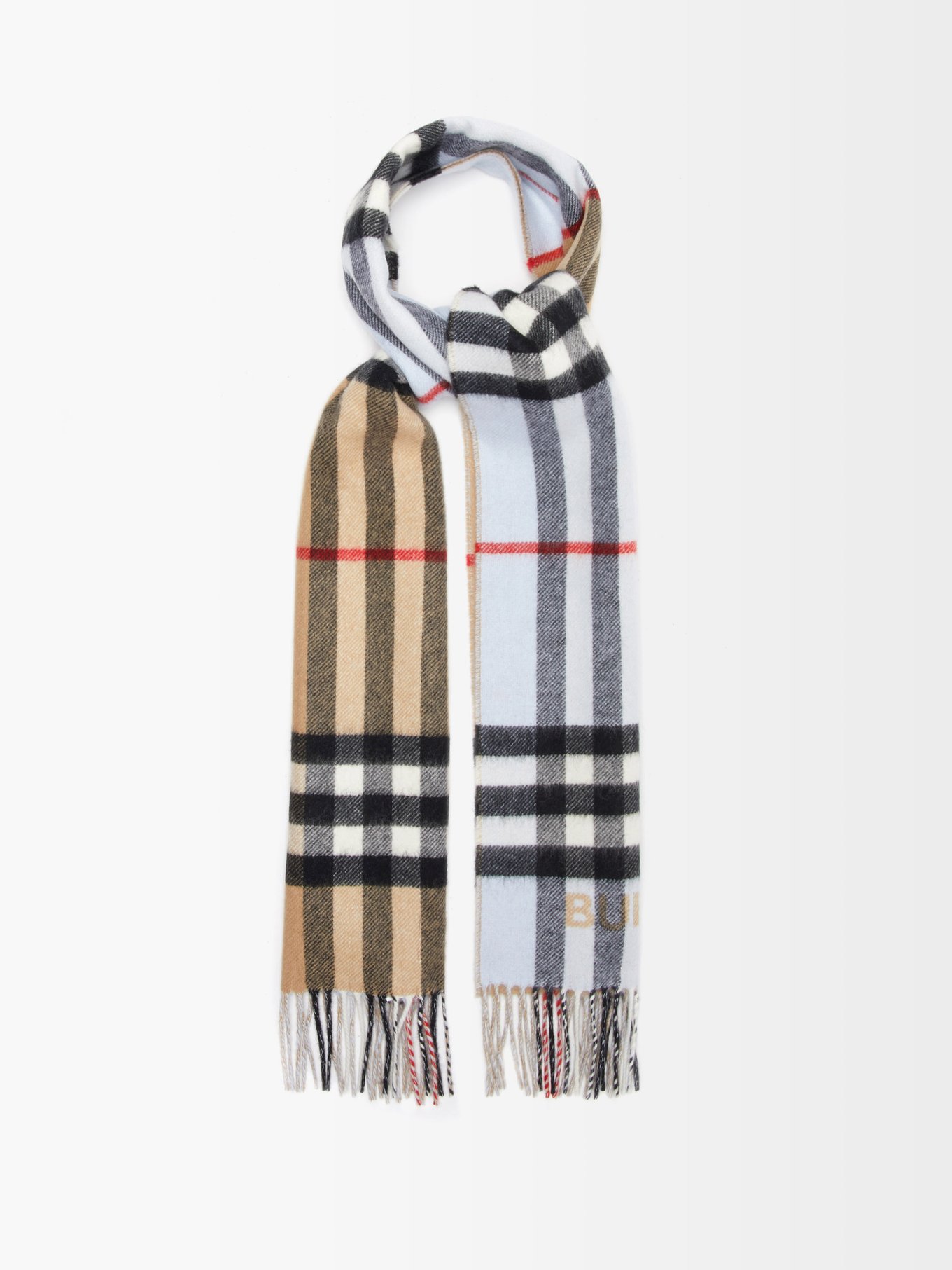 burberry large check scarf