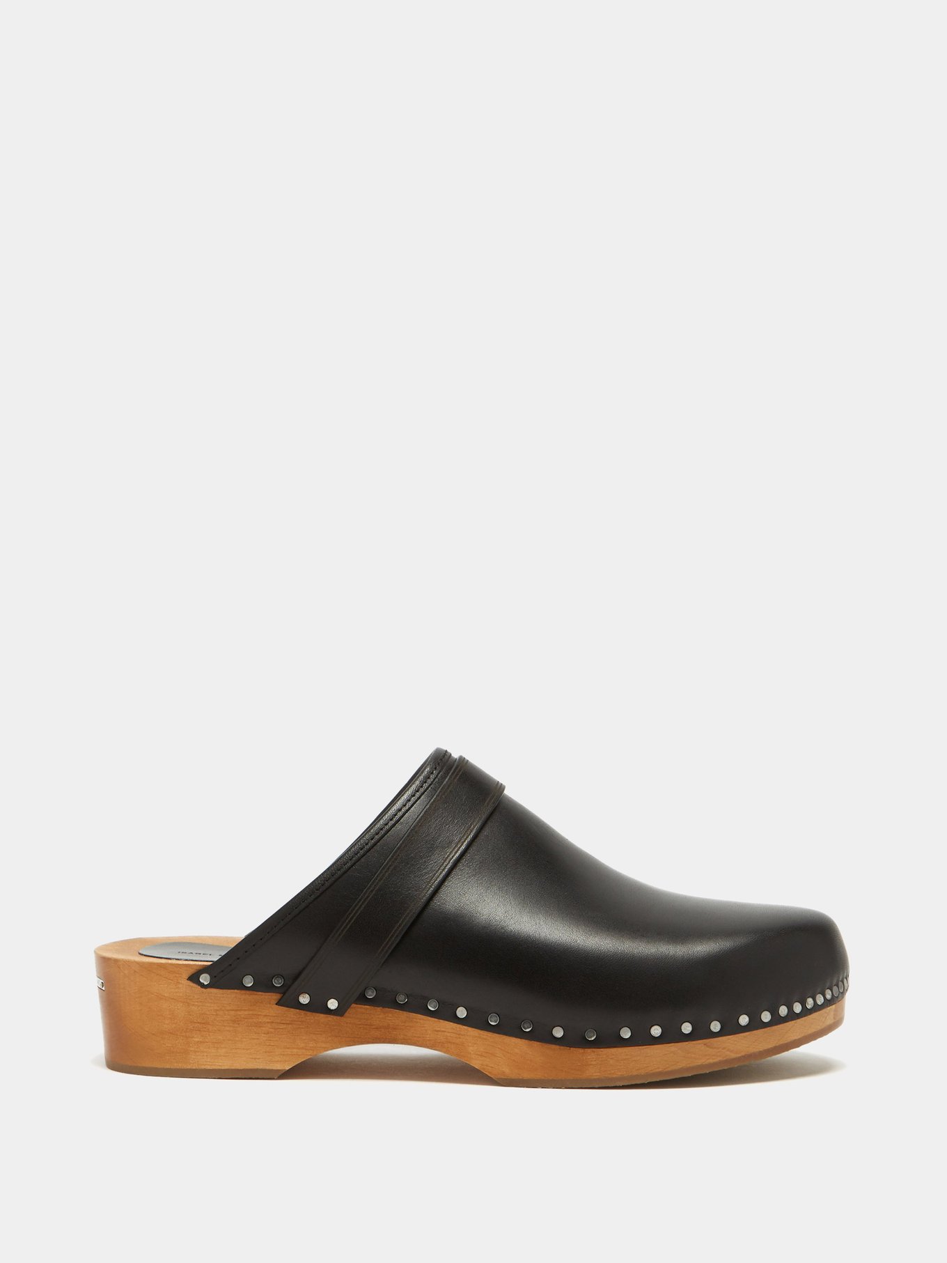 Thalie Leather Clogs Womens MATCHESFASHION Women Shoes Clogs Black 