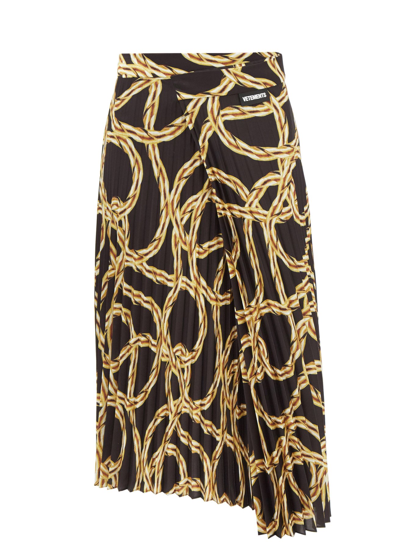 Matchesfashion Femme Vêtements Jupes Jupes asymétriques Jupe plissée asymétrique en crêpe rayé 