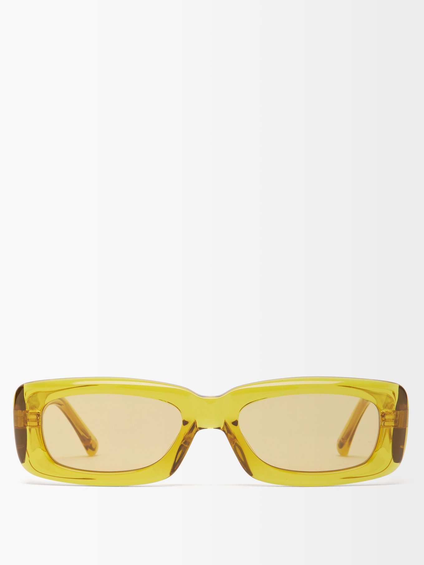 X Linda Farrow Mini Marfa rectangle sunglasses | The Attico
