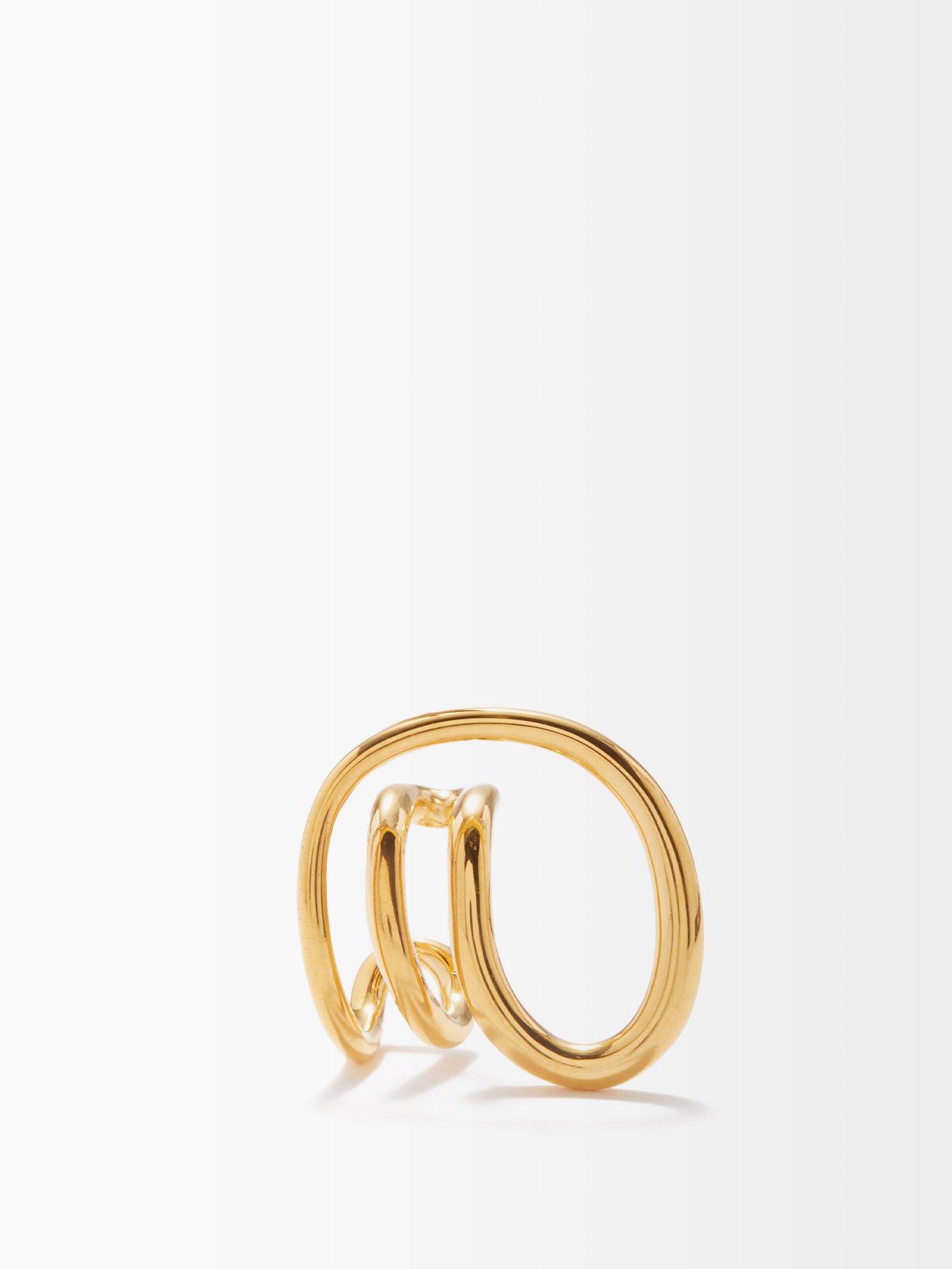 Gold Round Trip 18kt gold-plated ear cuff | Charlotte Chesnais 