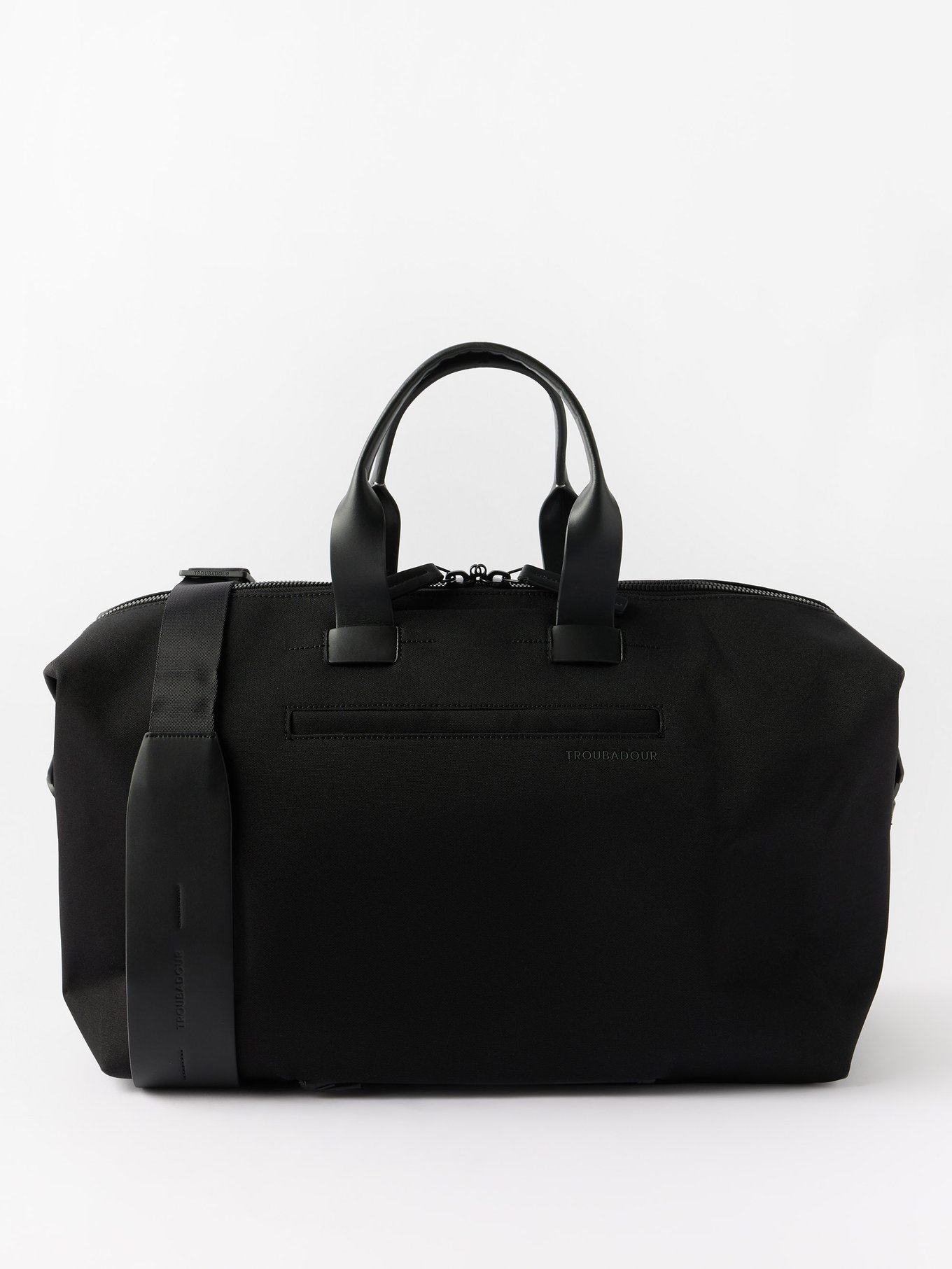 MATCHESFASHION Men Accessories Bags Travel Bags Black Weekender Leather-trim Recycled-fibre Holdall Mens 