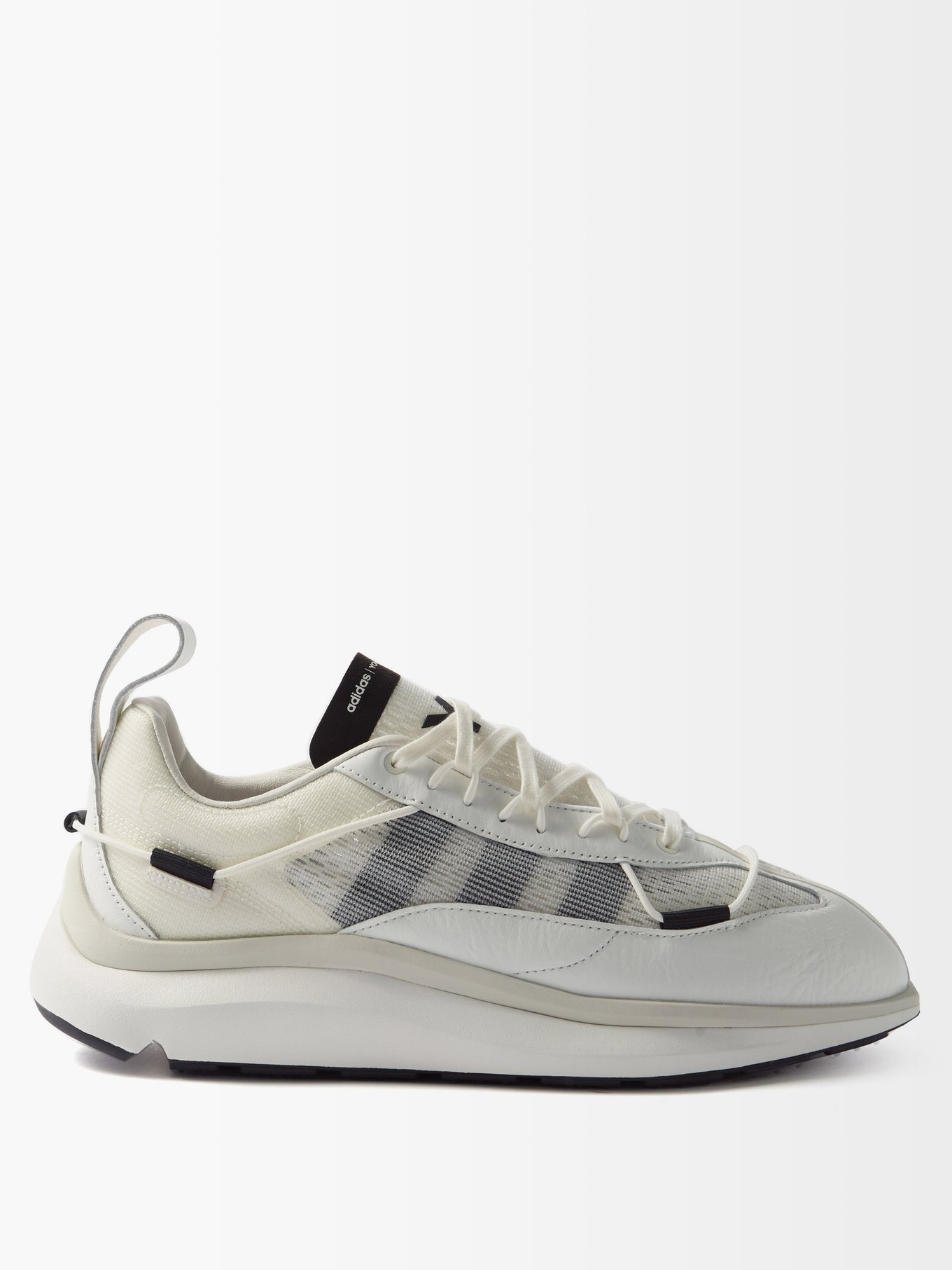 Shiku Run faux-leather and mesh trainers | Y-3