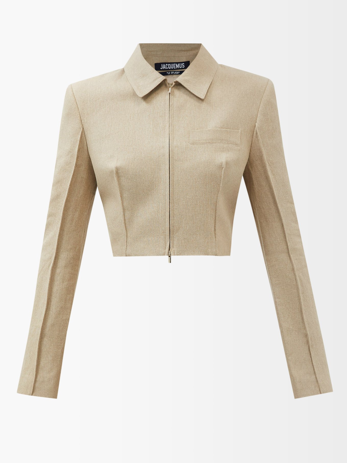Limao cropped linen jacket | Jacquemus