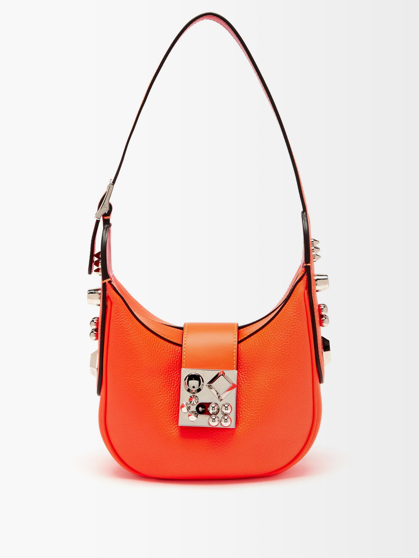 Orange Carasky mini leather shoulder bag | Christian Louboutin 