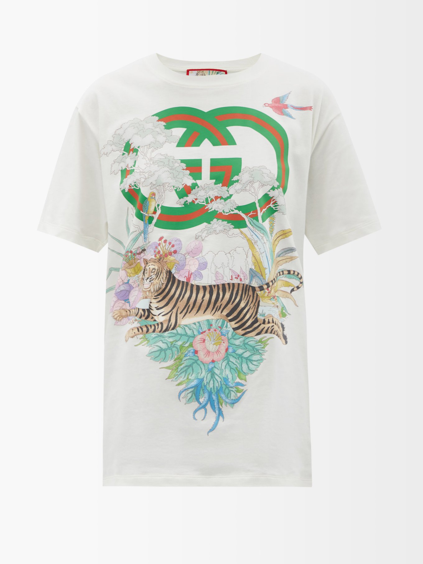 Tiger logo-print cotton-jersey Gucci | MATCHESFASHION UK