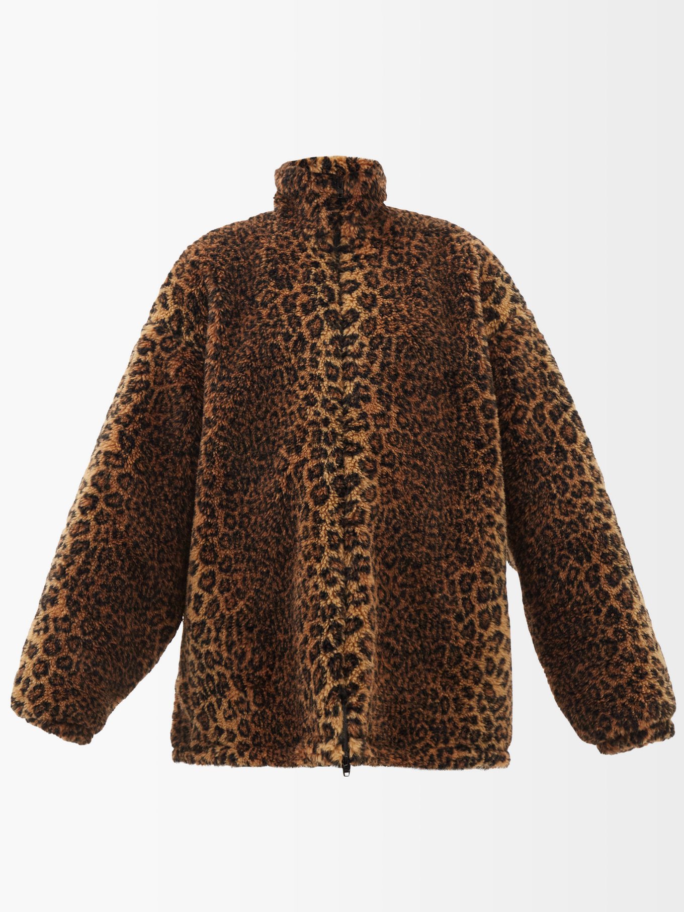 balenciaga leopard jacket