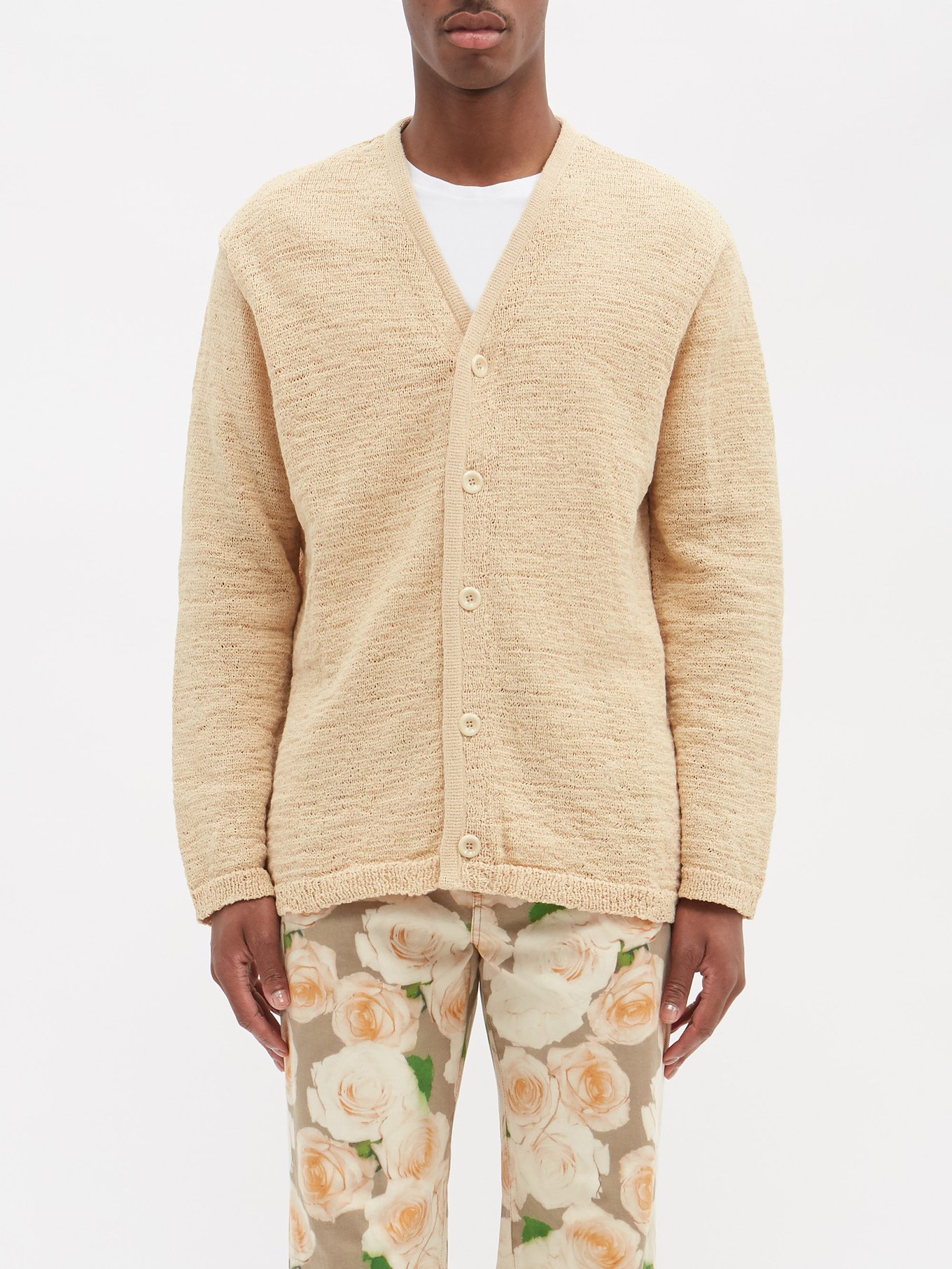 新品OUR LEGACY KNIT CARDIGAN BEIGE サイズ48-