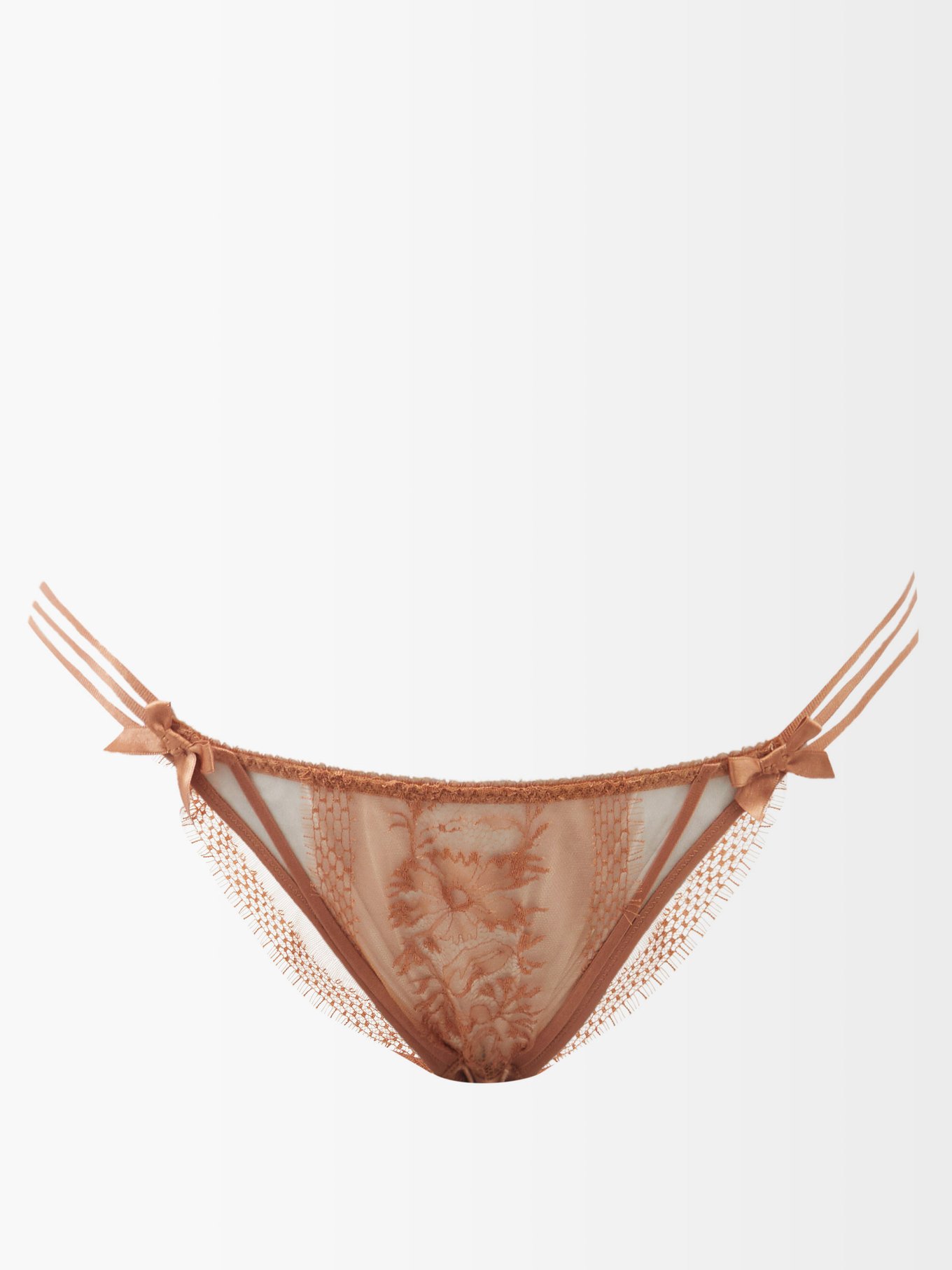 Metallic Tanya and tulle briefs Agent Provocateur MATCHESFASHION