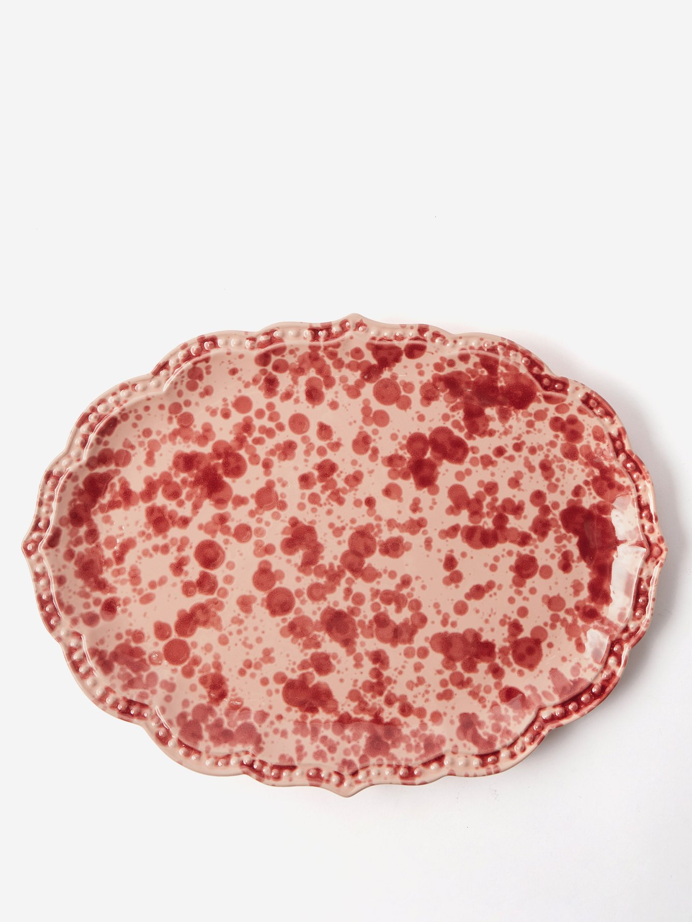 Speckled glazed-ceramic serving platter | Cabana Magazine