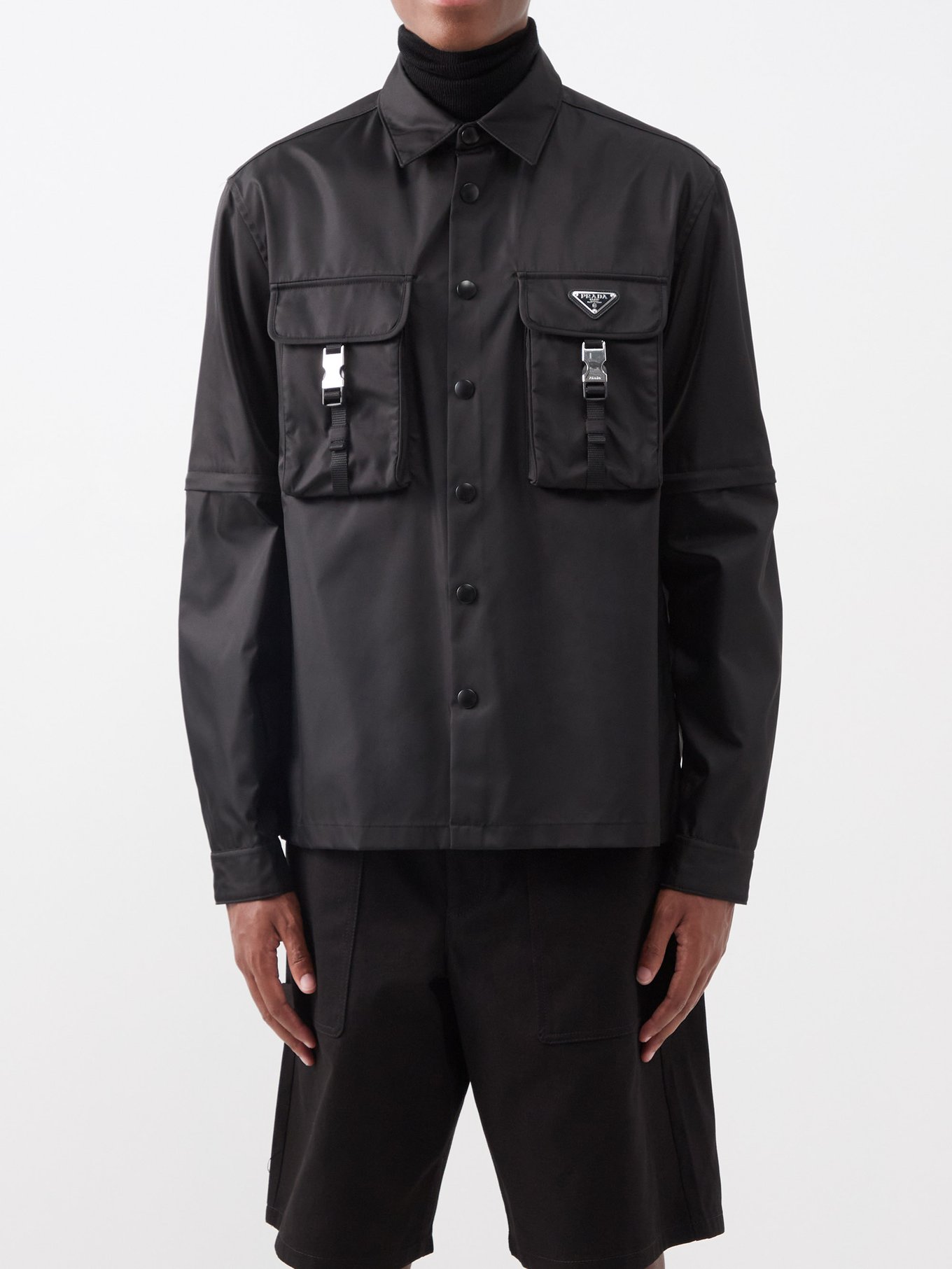 Flap-pocket Re-Nylon overshirt | Prada