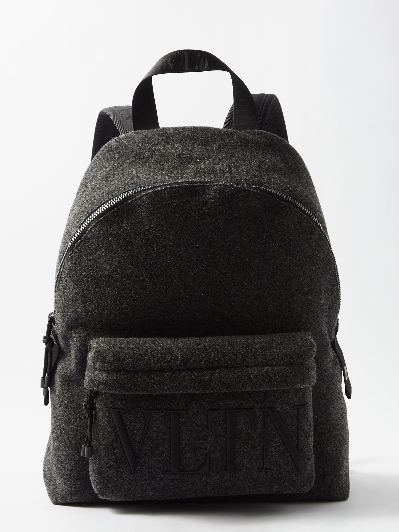 Mens Grey Multi MATCHESFASHION Men Accessories Bags Rucksacks Vltn-logo Wool-blend Backpack 