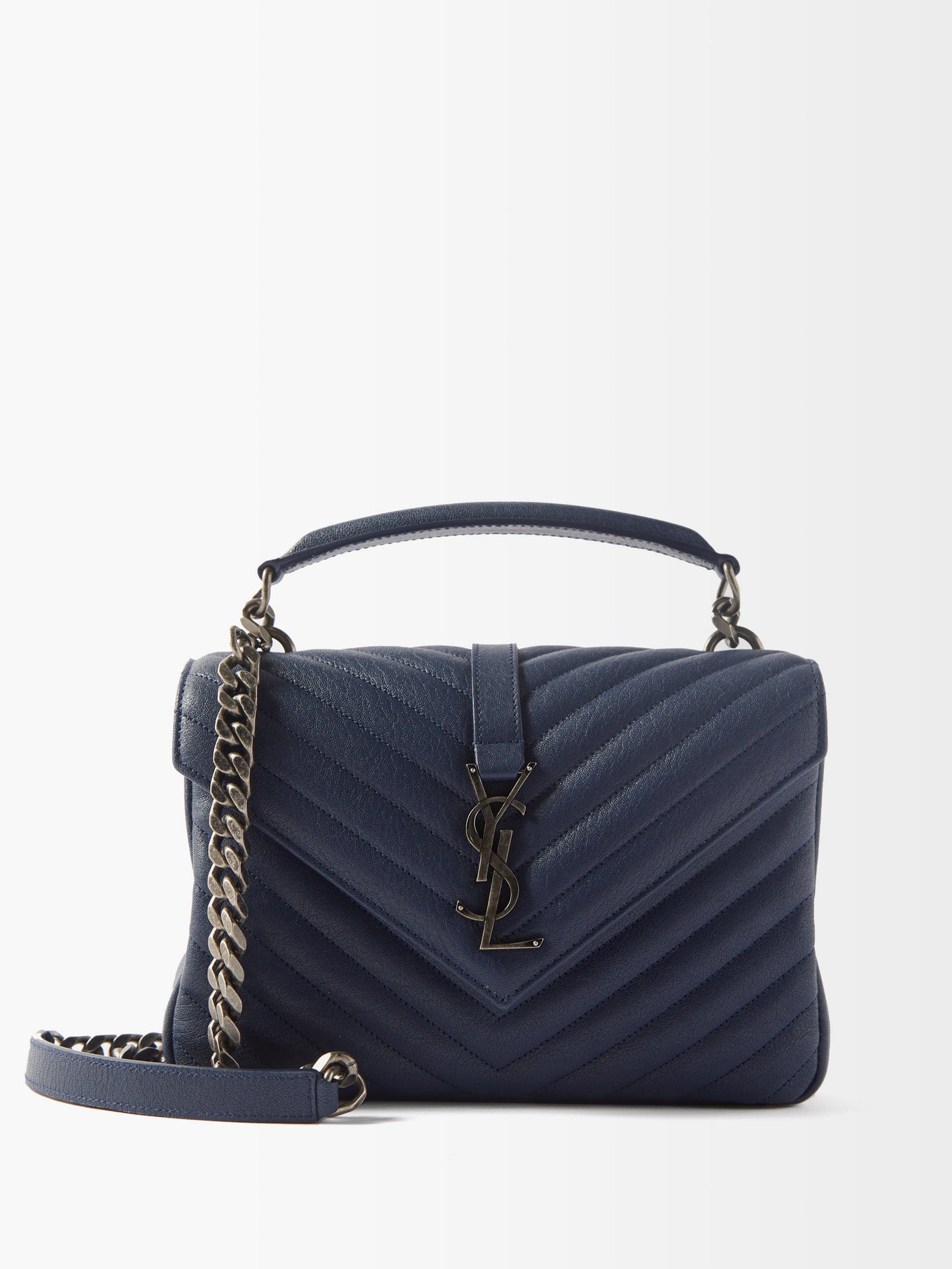 navy ysl crossbody bag