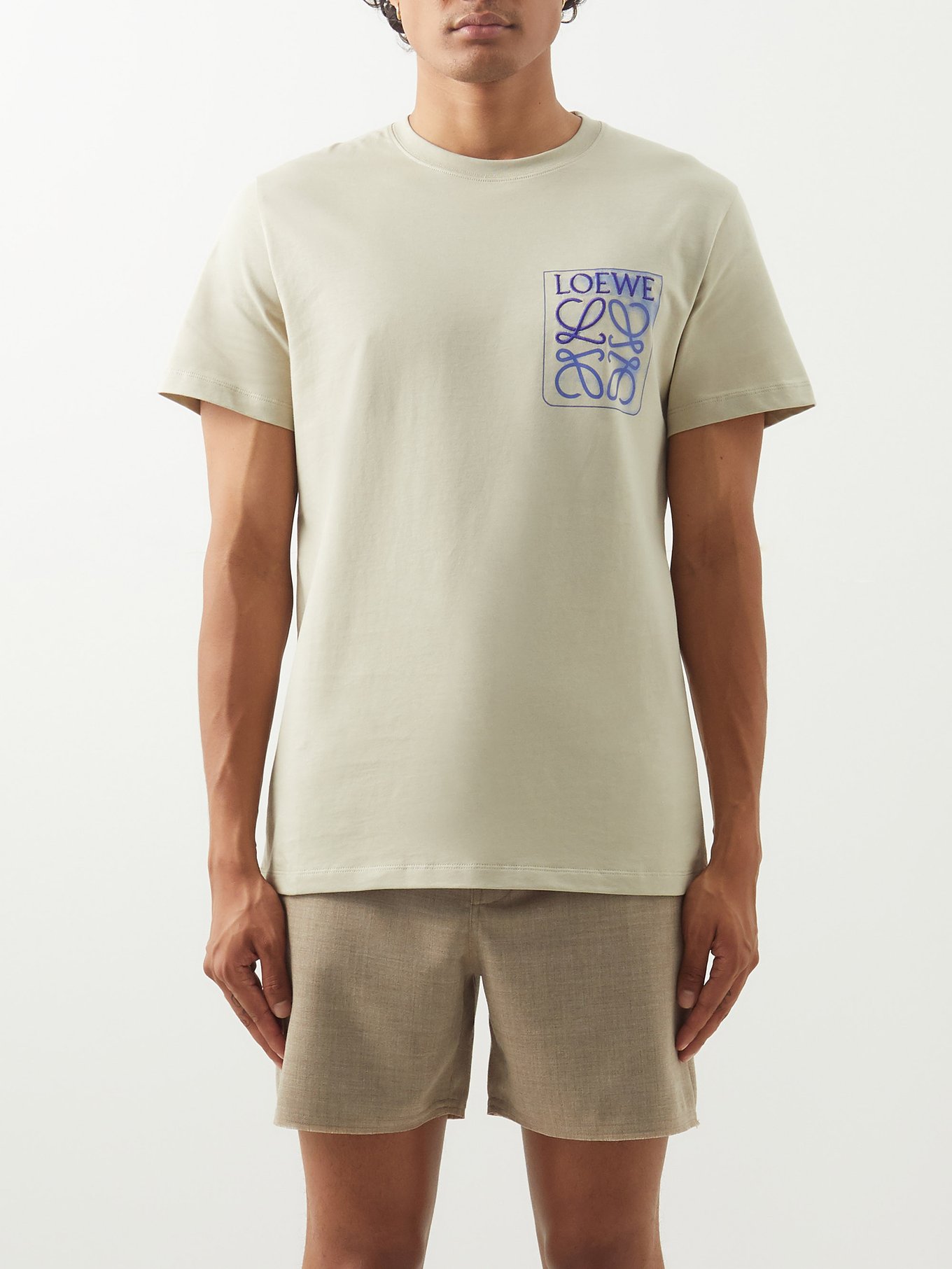 LOEWE ロエベ アナグラム刺繍ロゴ ＴシャツM Tシャツ | endageism.com