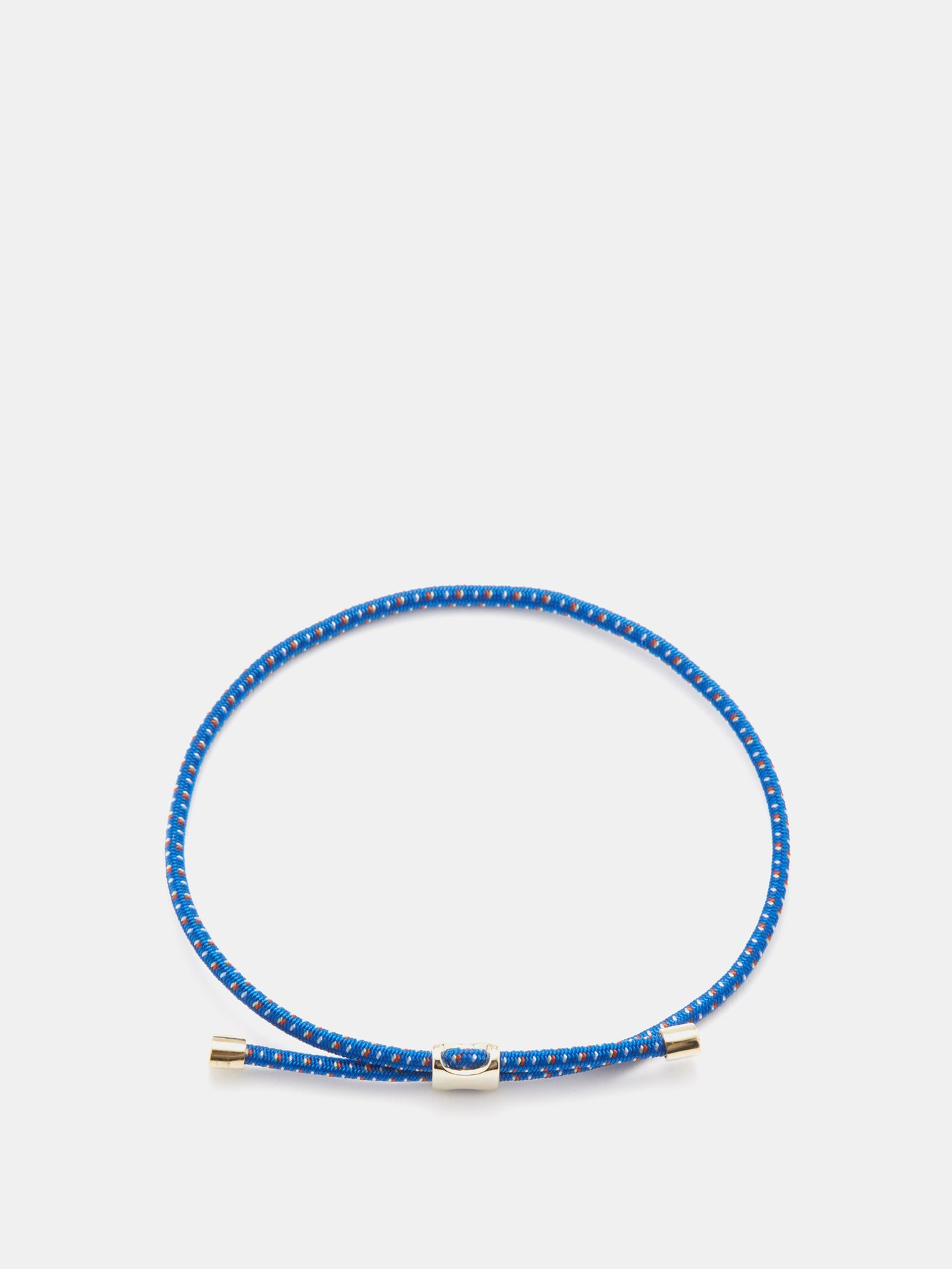 MATCHESFASHION Men Accessories Jewelry Bracelets Orson Gold-plated & Cord Bracelet Mens Blue 