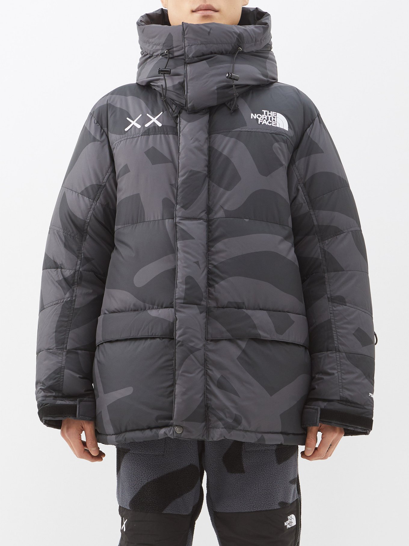 Black 1994 Retro Himalayan printed hooded down parka | The North Face |  MATCHESFASHION US