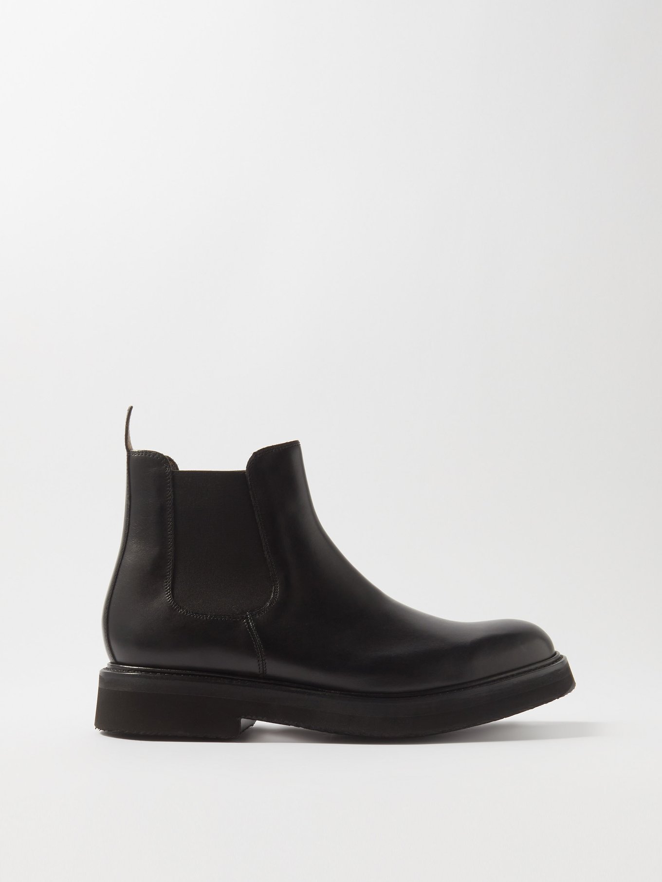 Mens MATCHESFASHION Men Shoes Boots Chelsea Boots Perforated-logo Leather Chelsea Boots Black 