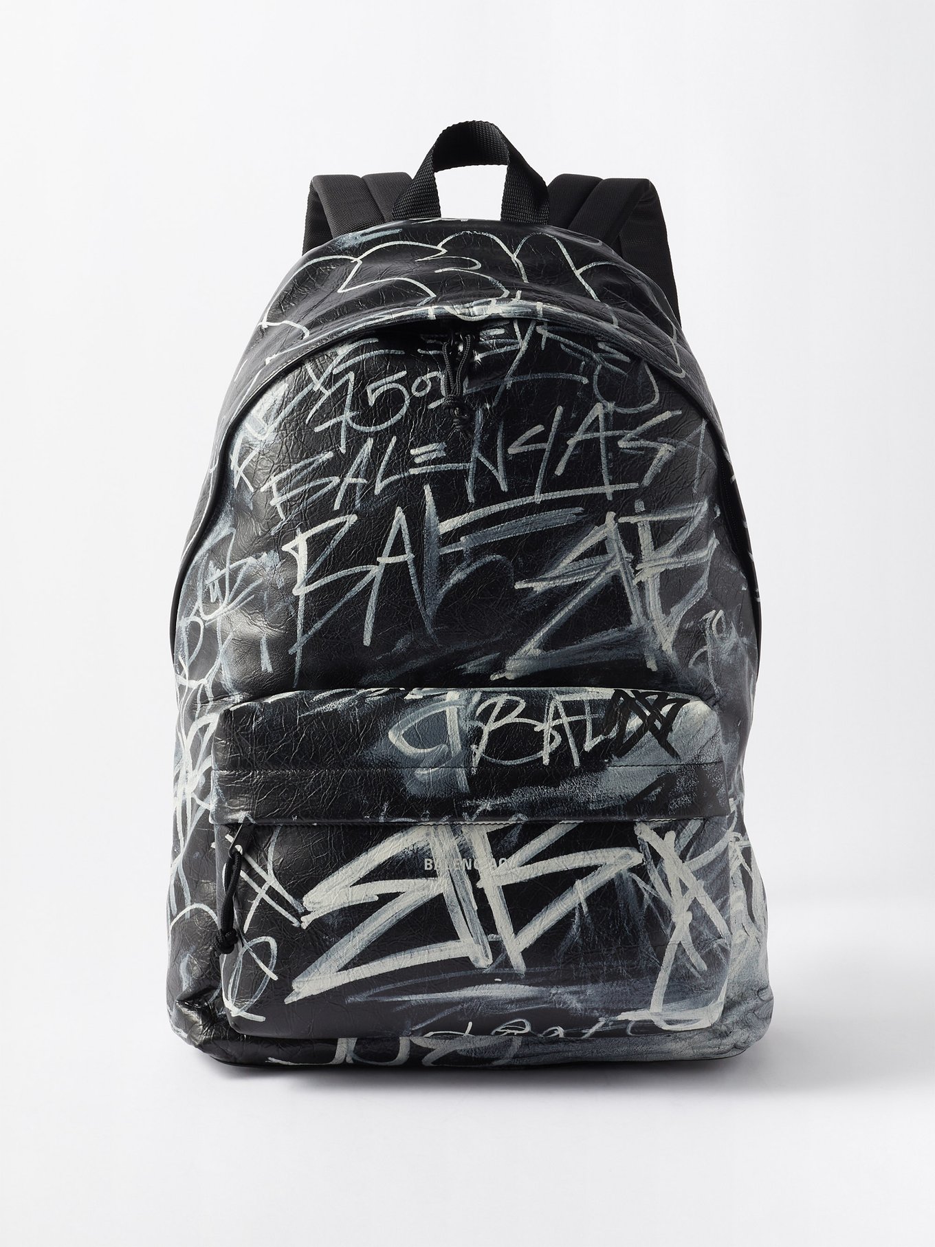 Explorer graffiti-print leather backpack | Balenciaga